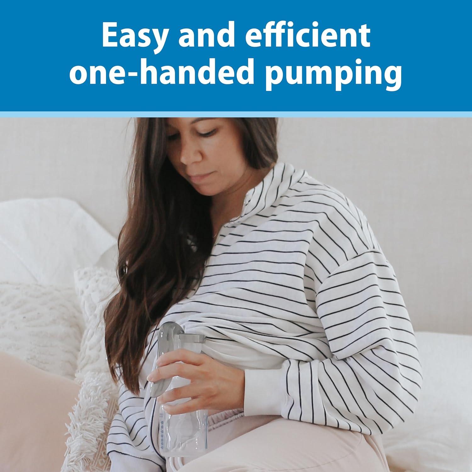 Extractor de Leche Manual Dr. Brown con Escudo SoftShape B 25mm y Biberón 150mL