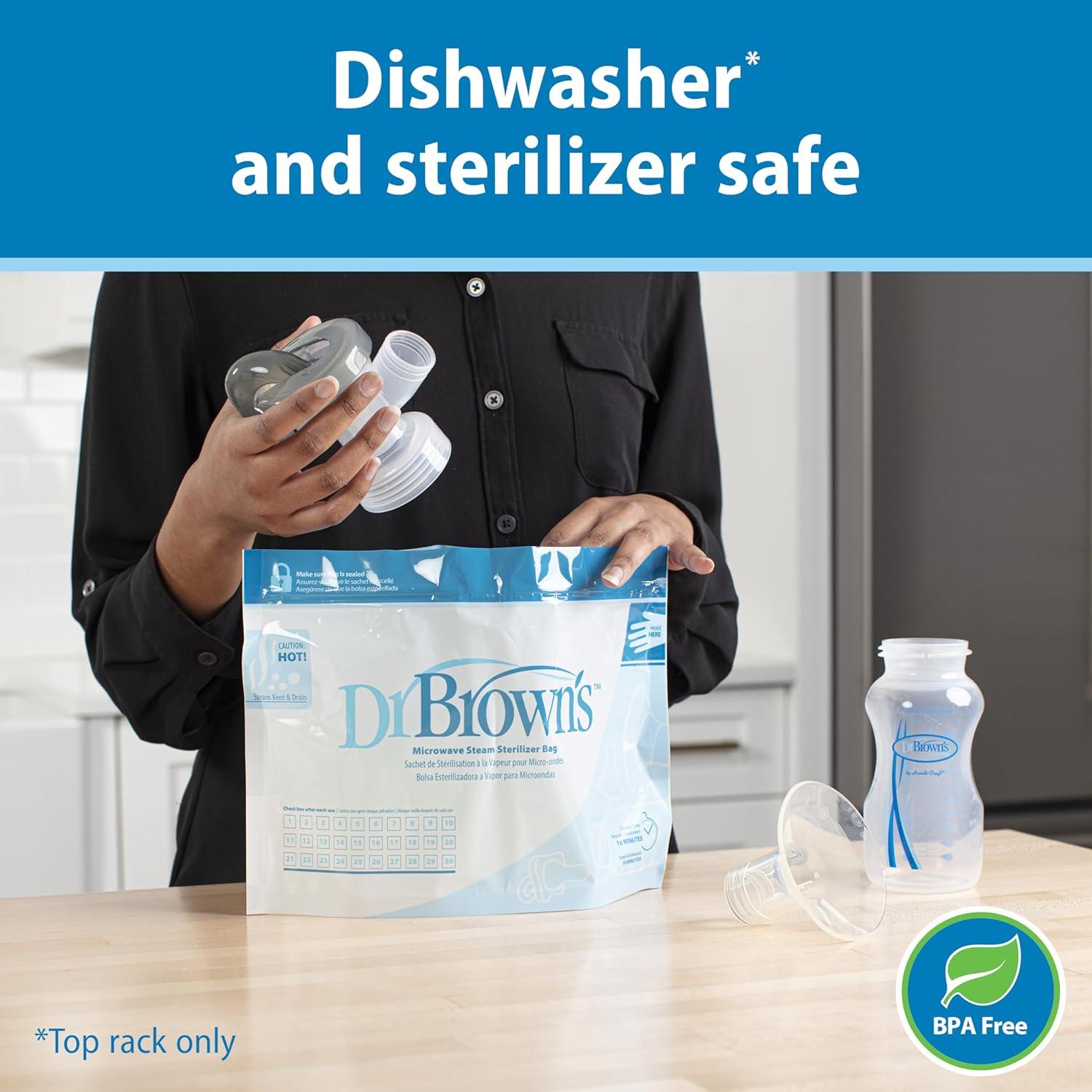 Extractor de Leche Manual Dr. Brown con Escudo SoftShape B 25mm y Biberón 150mL