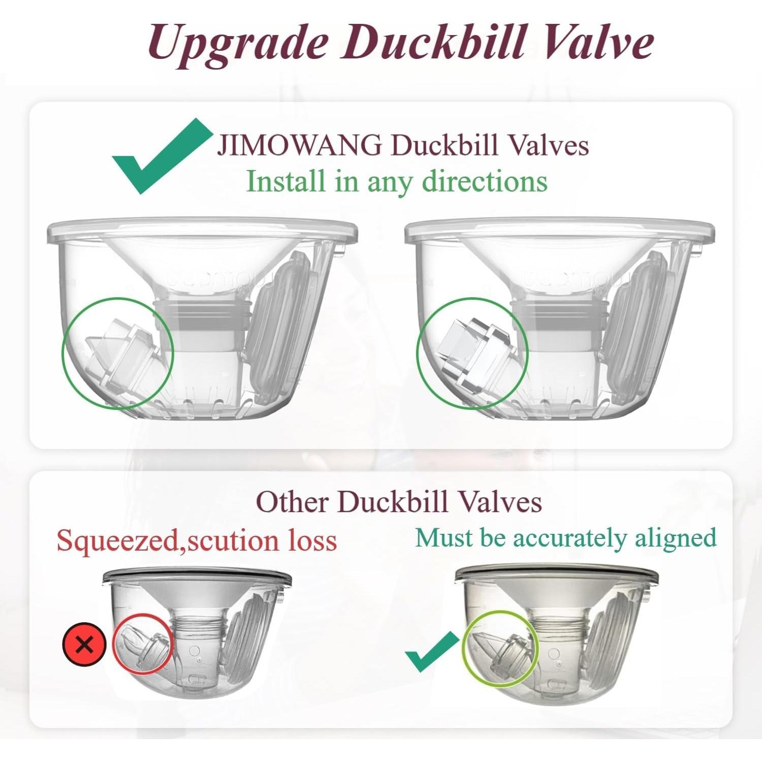 Válvulas de pico de pato mejoradas JIMOWANG 6 piezas para bomba S9/S12
