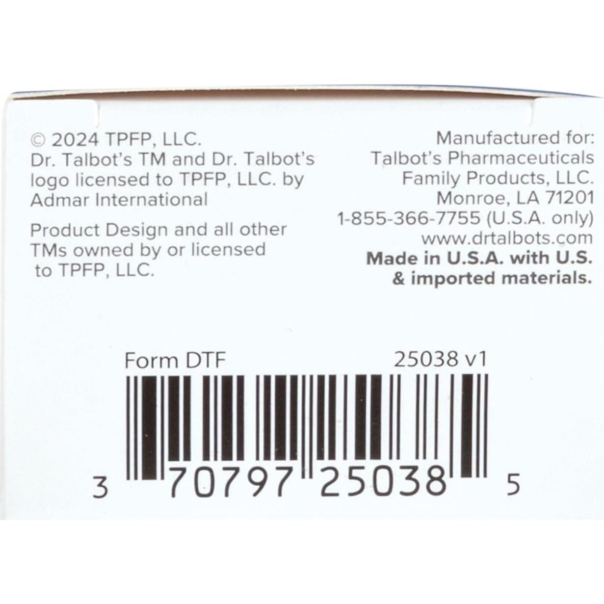 Gel Dental Nocturno Dr. Talbot para Bebés 15.87 g Sabor Plátano