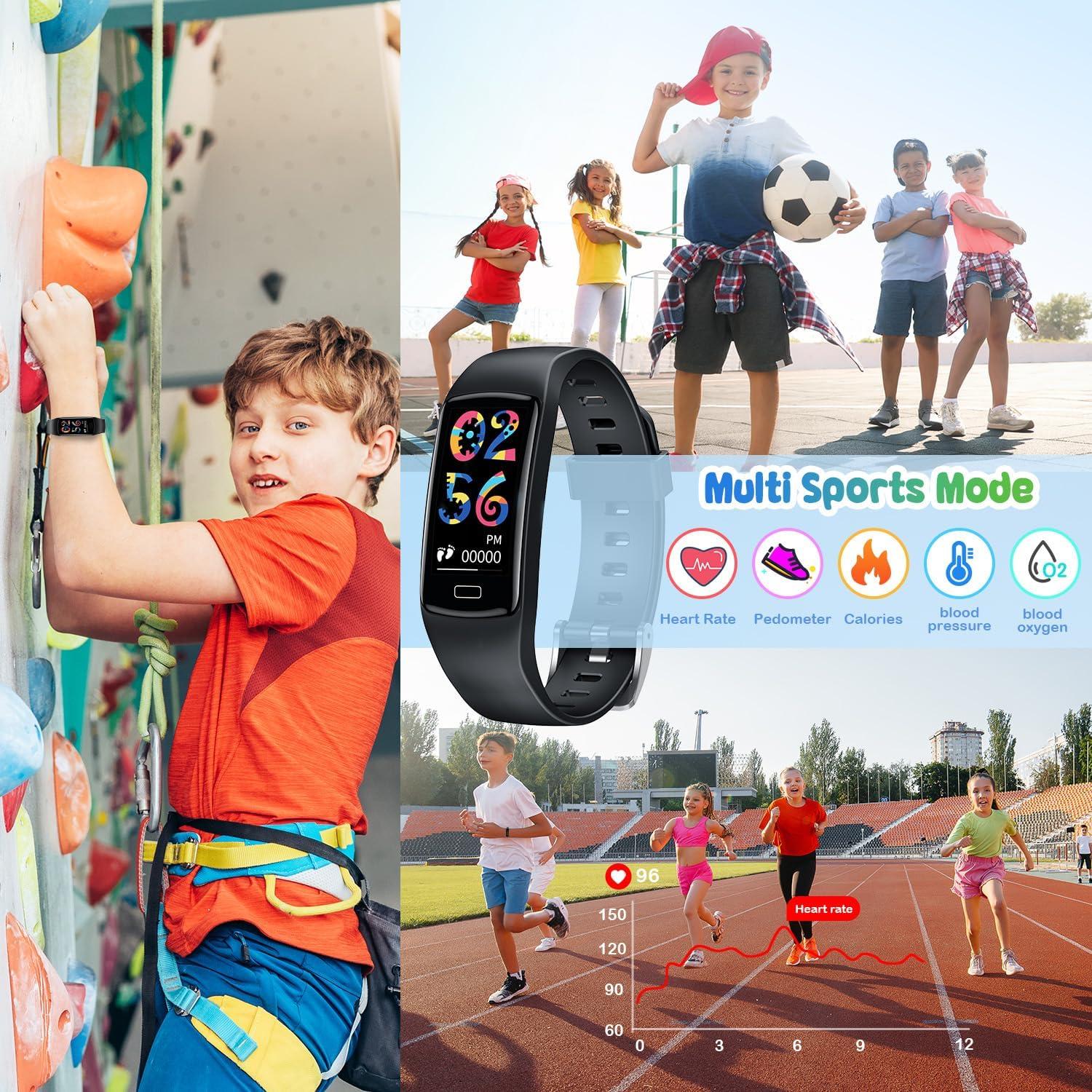 Reloj Inteligente de Fitness Niizero para Niños Negro IP67
