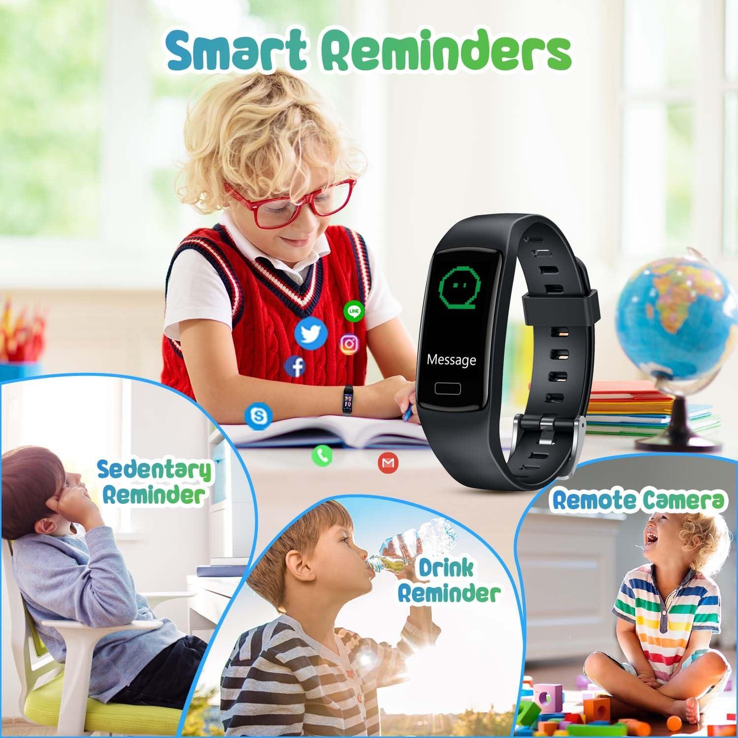 Reloj Inteligente de Fitness Niizero para Niños Negro IP67