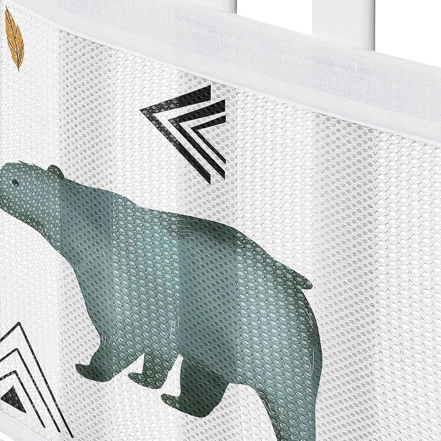 Forro de Cuna de Malla Sweet Jojo Designs Bear Mountain - Azul