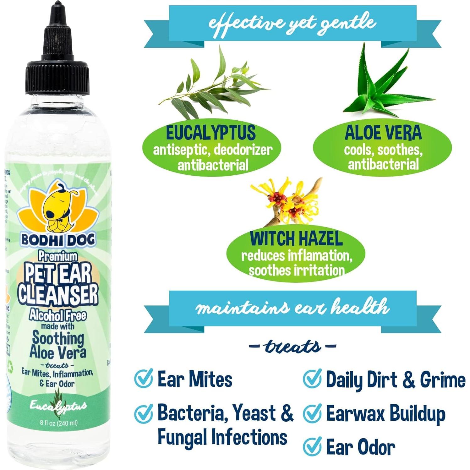 Limpiador de Oídos para Perros y Gatos Bodhi Dog 236.6 ml