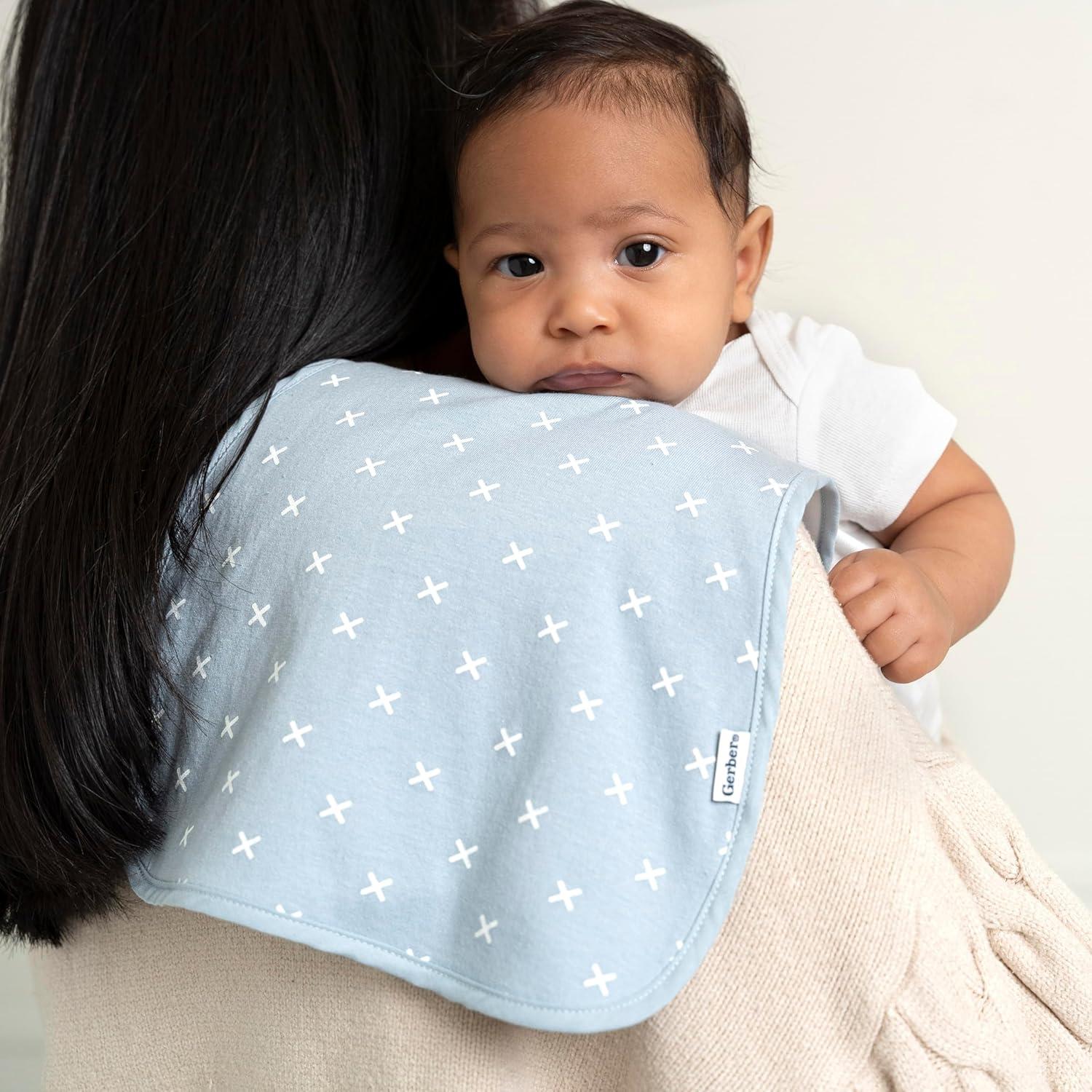 Paquete de 5 Paños de Eructo Unisex Gerber - Azul Dorado