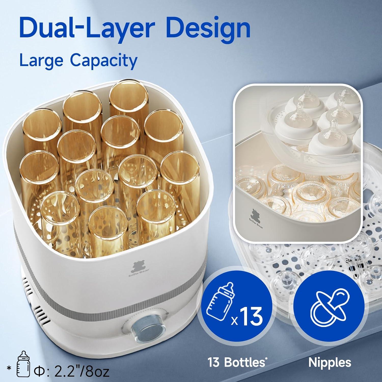 Esterilizador y Secador de Biberones Snow Bear 6 en 1 2.49 kg
