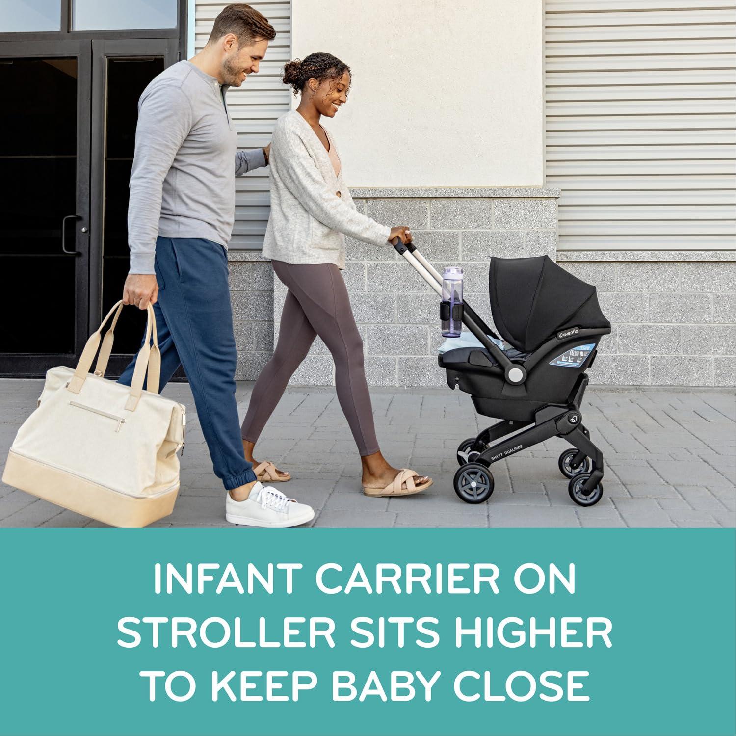 Asiento de Auto Carrito Combo Evenflo Shyft DualRide Gris