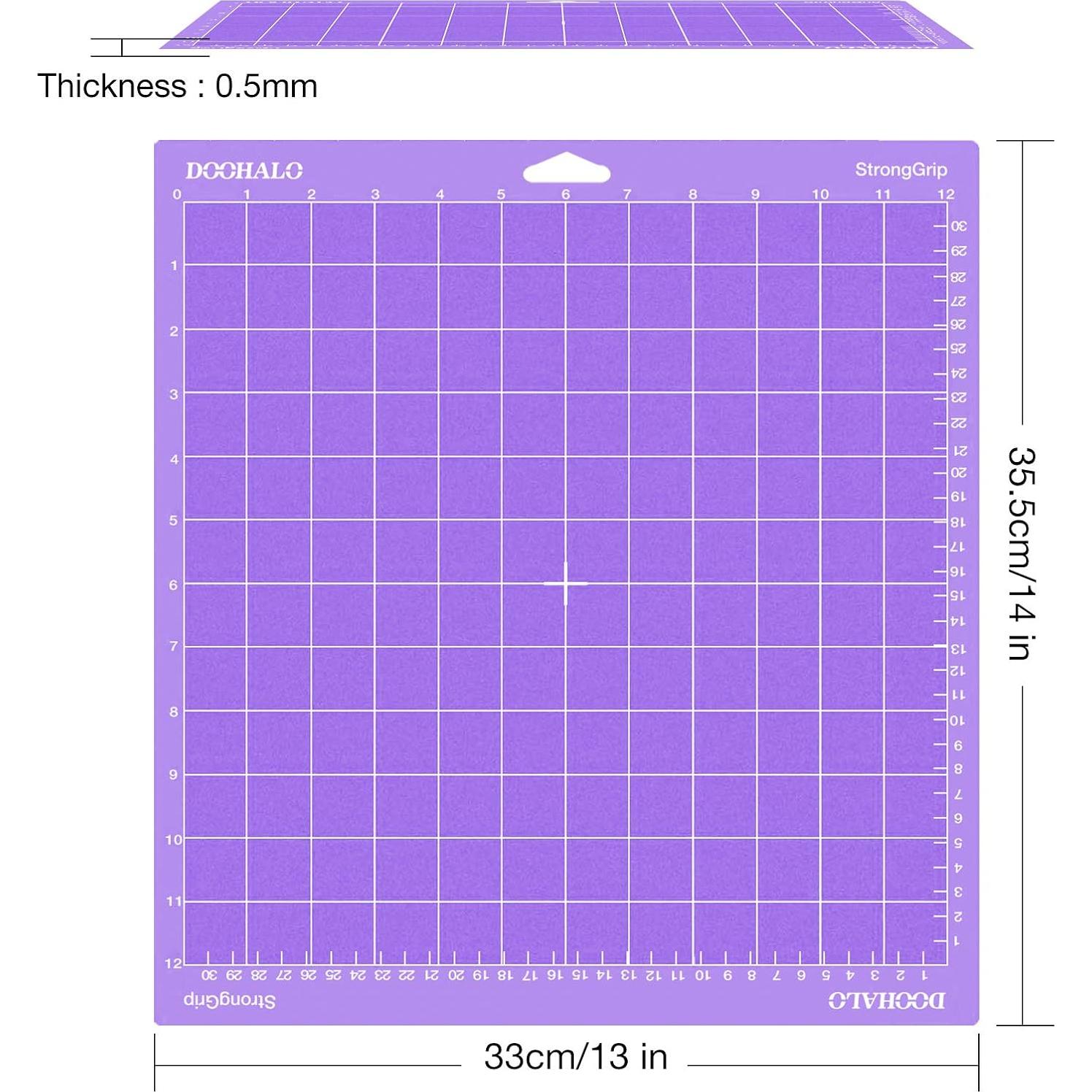 DOOHALO Alfombrillas de Corte 12x12 cm para Silhouette Cameo 4 - 3 Paquete