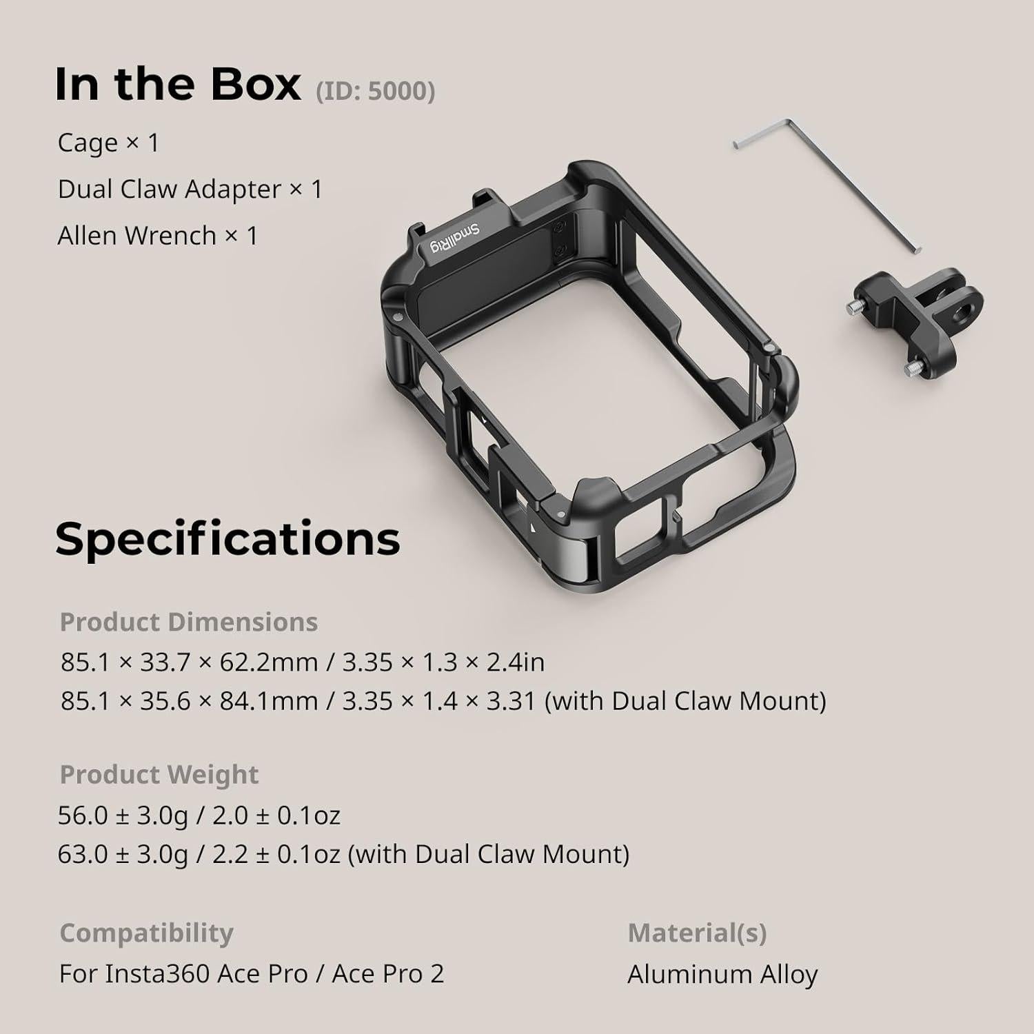 Marco de Utilidad SmallRig 5000 para Insta360 Ace Pro 2