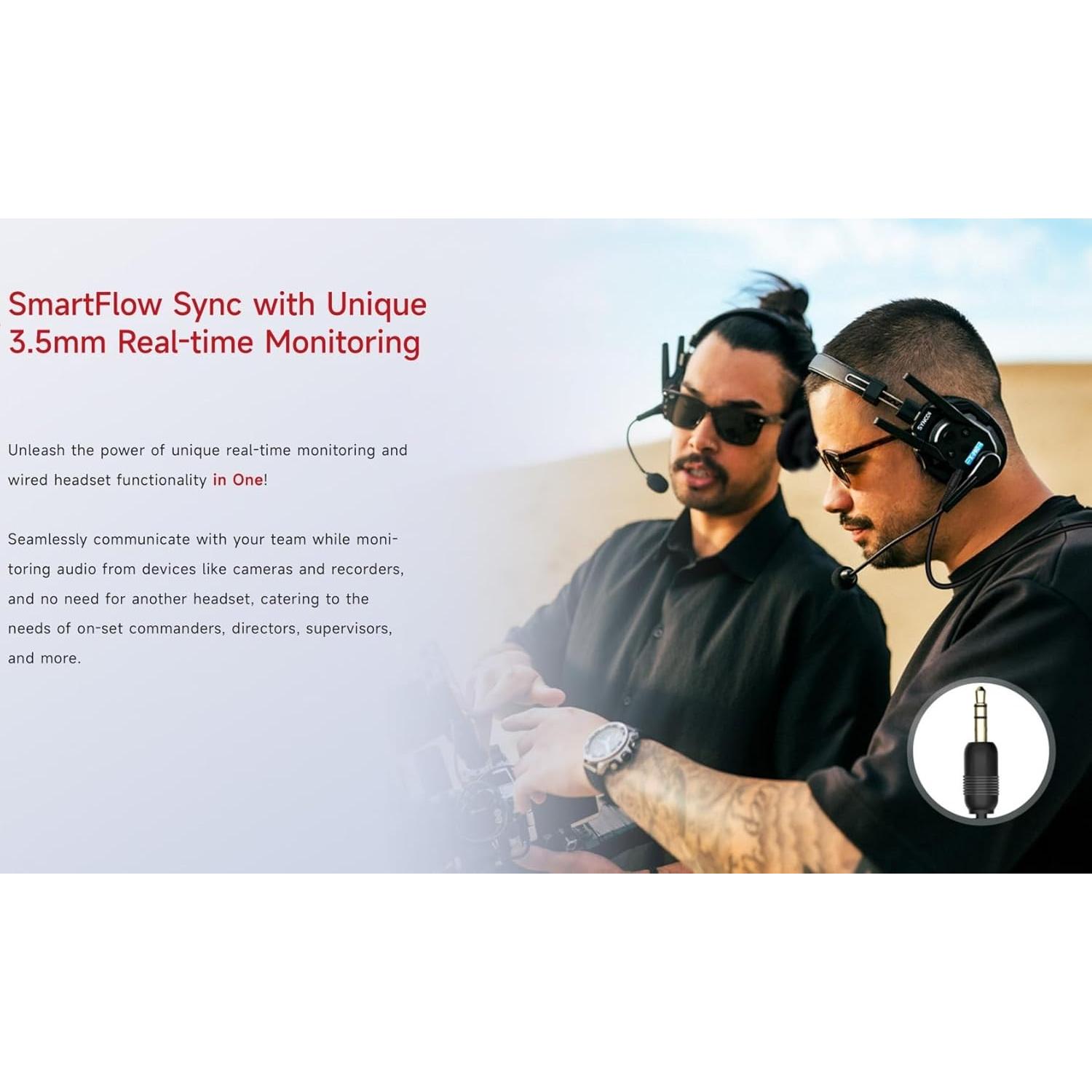 Auriculares Inalámbricos SYNCO Xtalk XMax1 500m Doble-Oreja