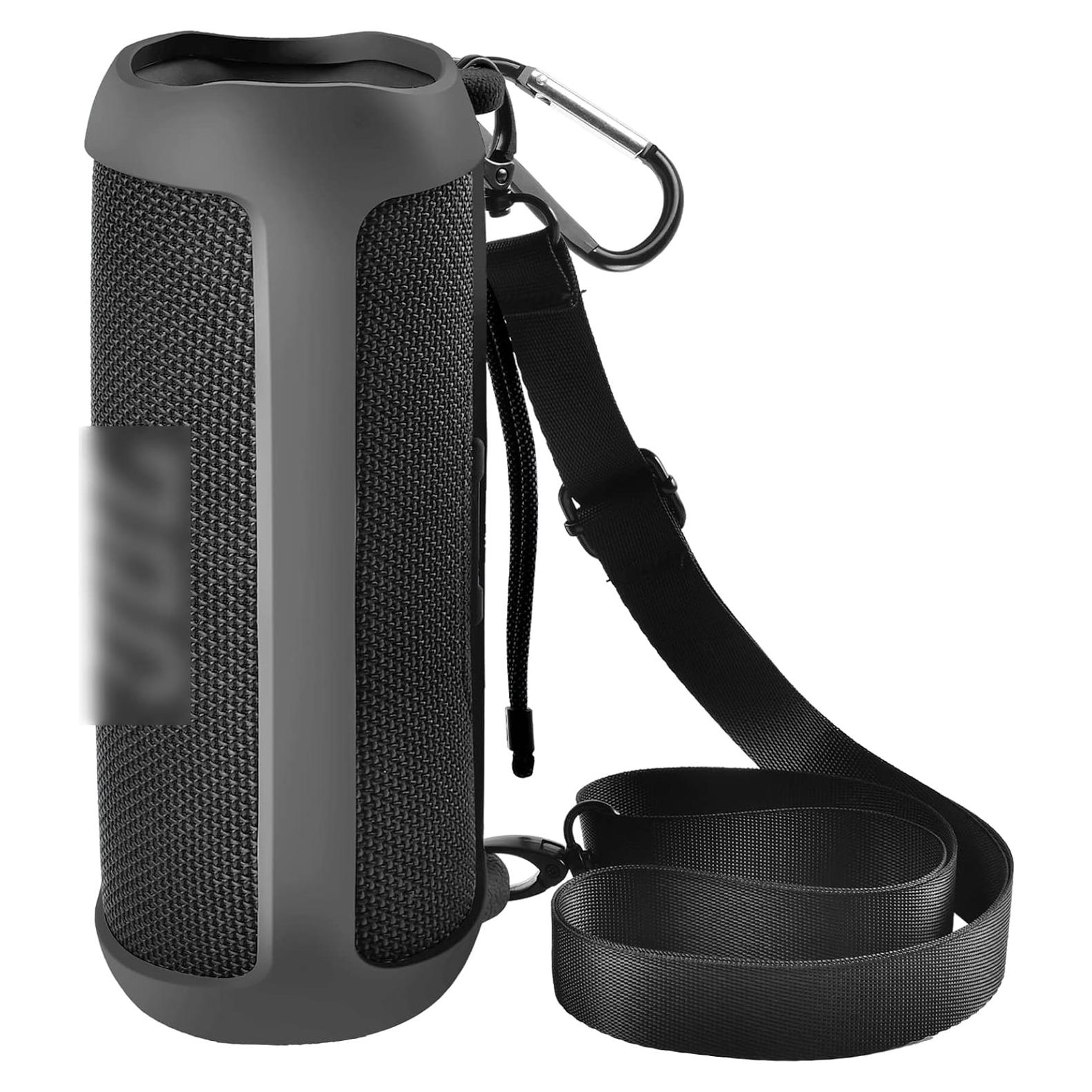 Funda de silicona para altavoz JBL Flip 6 - Negro, ligera y resistente