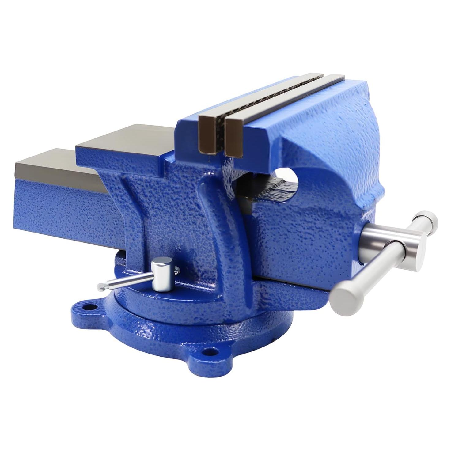 Tornillo de banco de alta resistencia Nakkaa 150mm con base giratoria