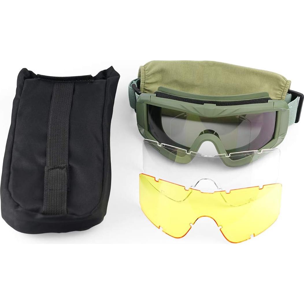 Gafas Tácticas Xaegistac S06 con 3 Lentes Intercambiables