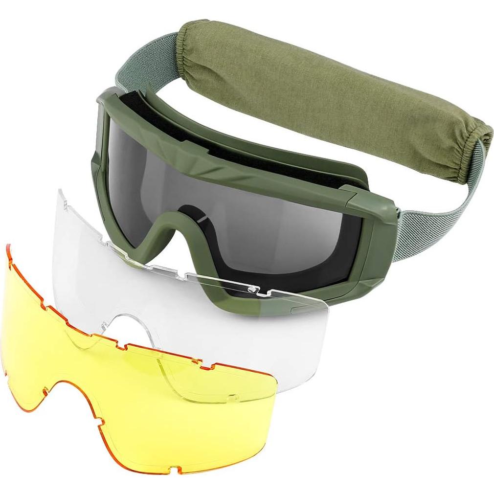 Gafas Tácticas Xaegistac S06 con 3 Lentes Intercambiables