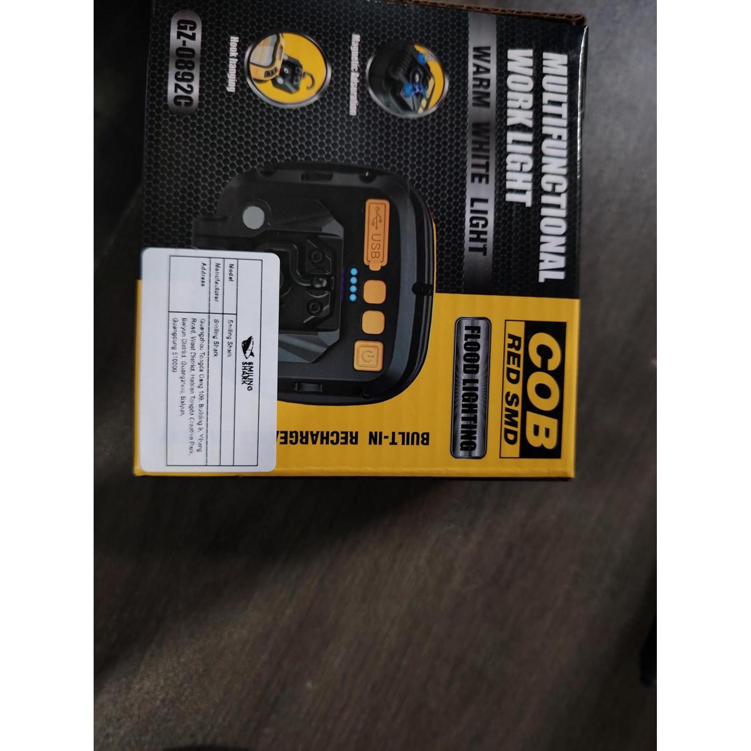 Luz de Trabajo LED Smiling Shark 7500mAh 4000 Lúmenes Inalámbrica