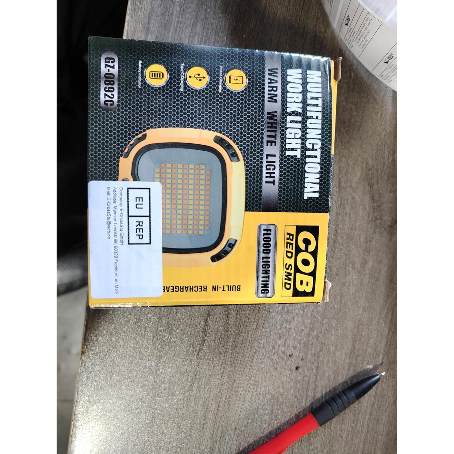 Luz de Trabajo LED Smiling Shark 7500mAh 4000 Lúmenes Inalámbrica