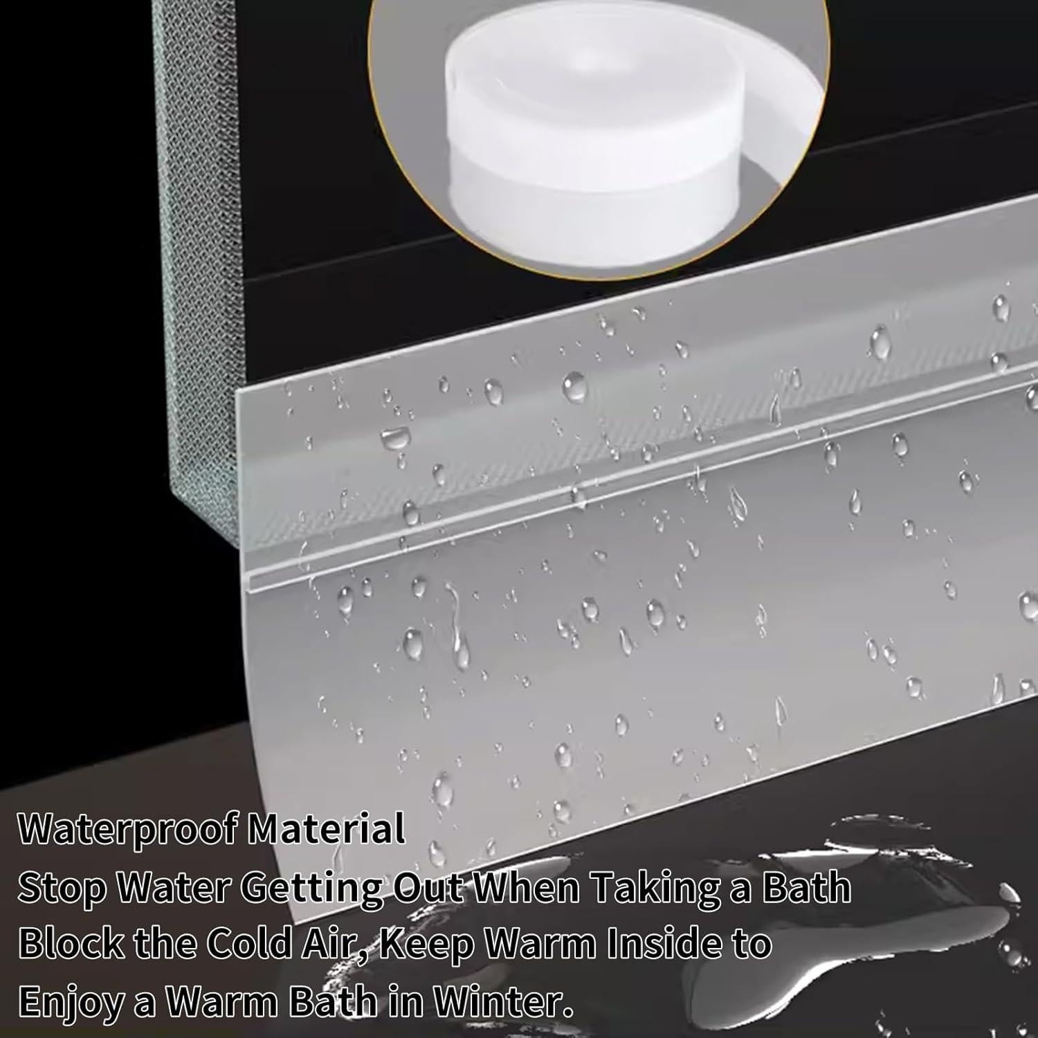 Detenedor de Corrientes de Aire MILEQEE 2.49cm x 5m Silicona