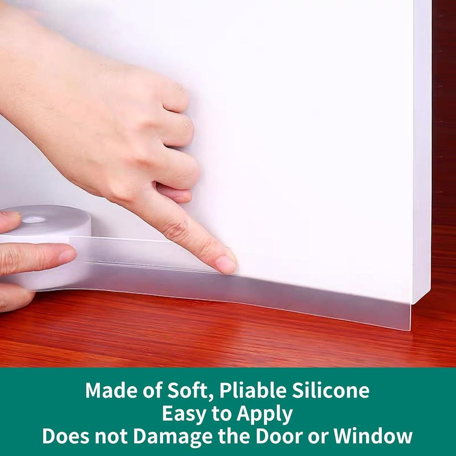 Detenedor de Corrientes de Aire MILEQEE 2.49cm x 5m Silicona