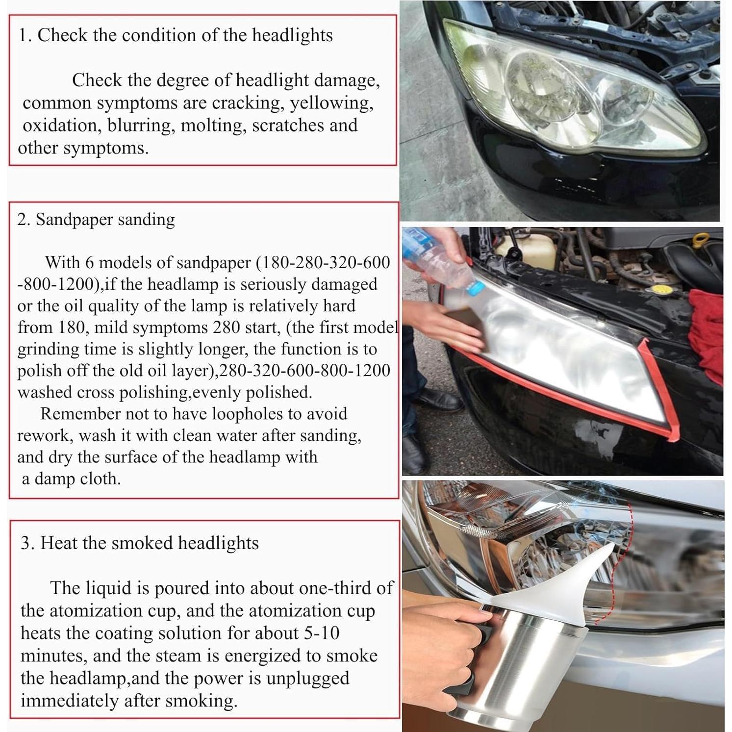 Kit de Reparación de Faros ROYWOO 200ml - Restauración y Pulido