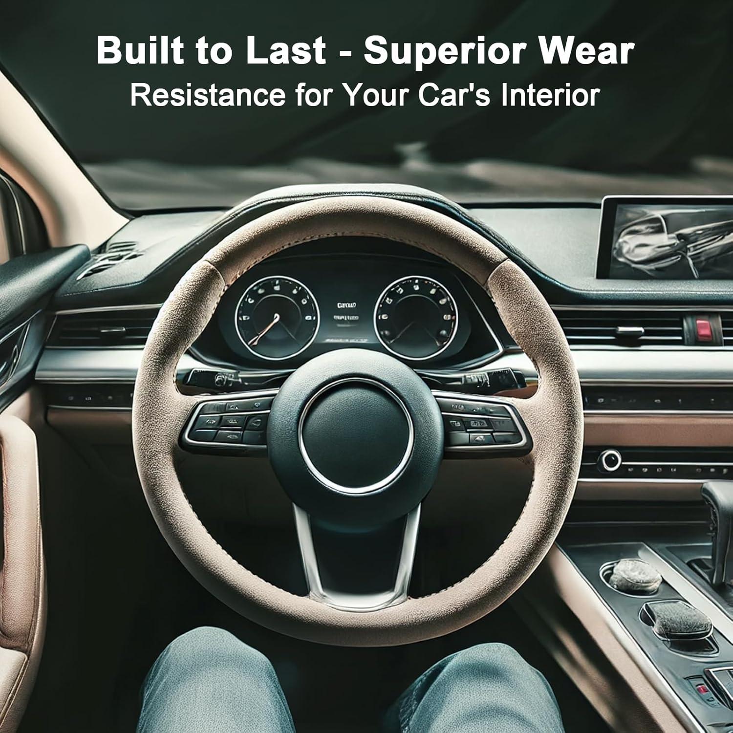 Envoltura de Suede Beige Premium 30.48x121.92 cm RadiantDecor