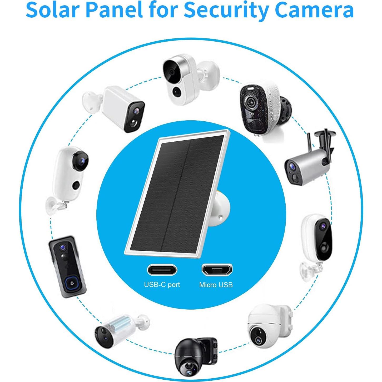 Cargador Solar OuOudoit para Cámara Arlo Essential 2K 6W