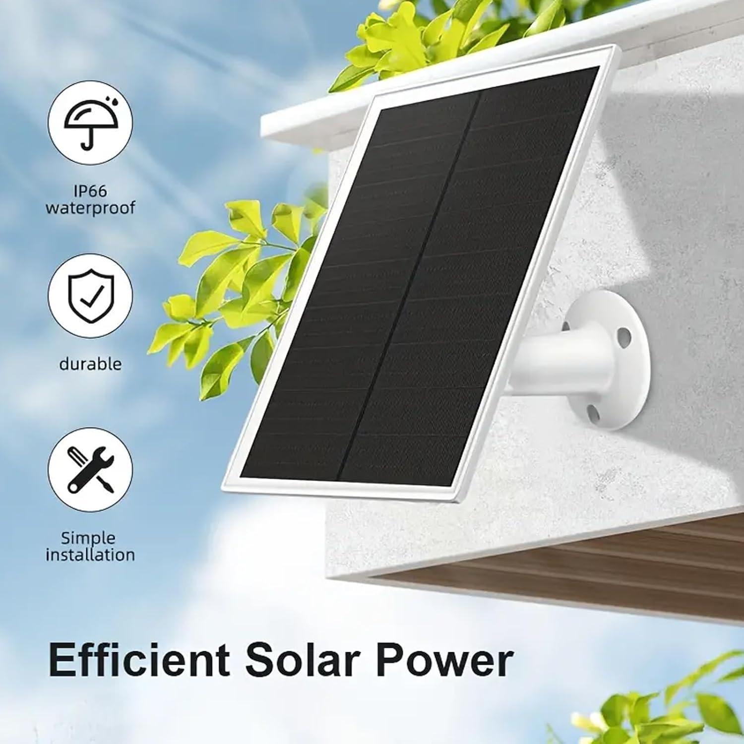 Cargador Solar OuOudoit para Cámara Arlo Essential 2K 6W