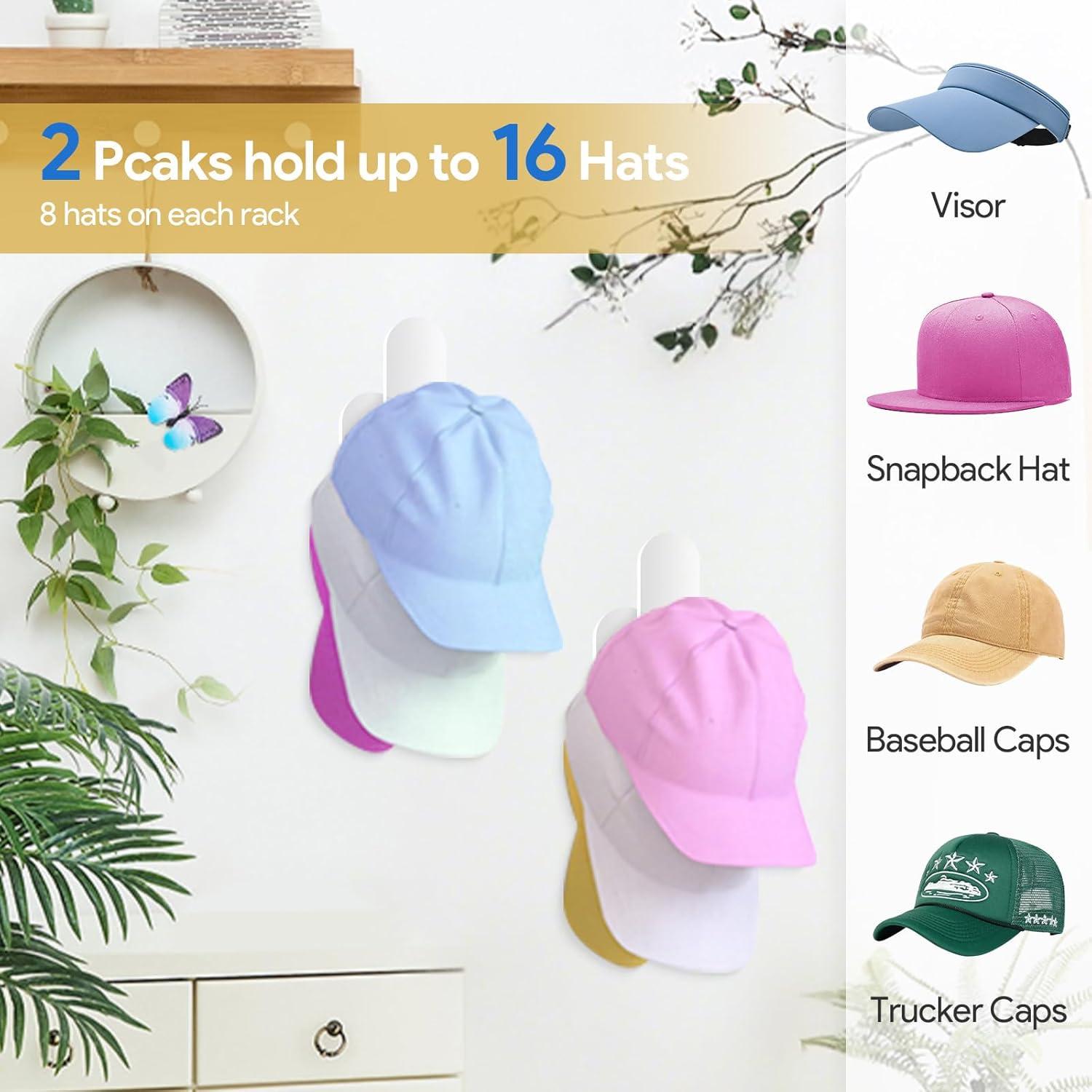 Soporte para Gorras de Béisbol Taimimy 2 Pcs Acrílico Transparente