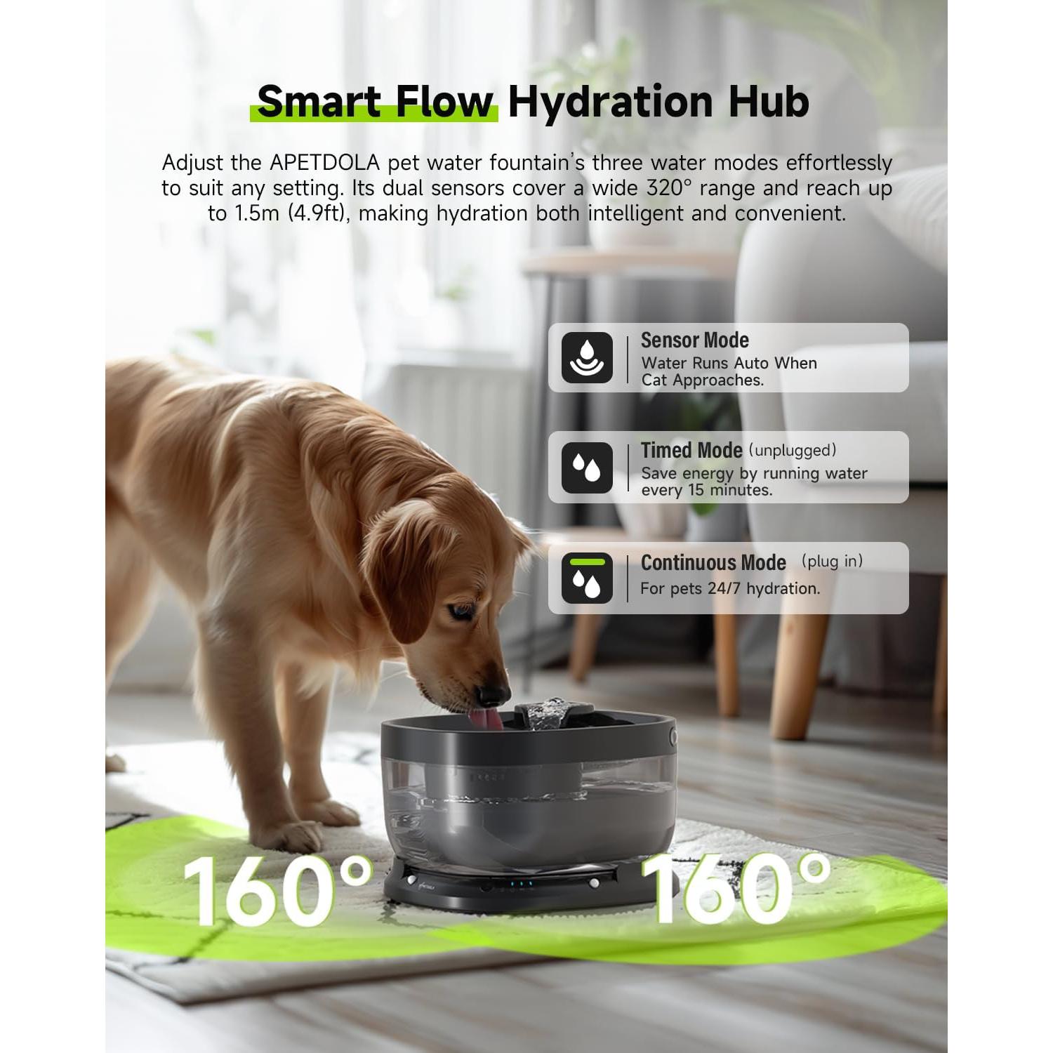 Dispensador Automático de Comida y Agua APETDOLA 3L + 7L