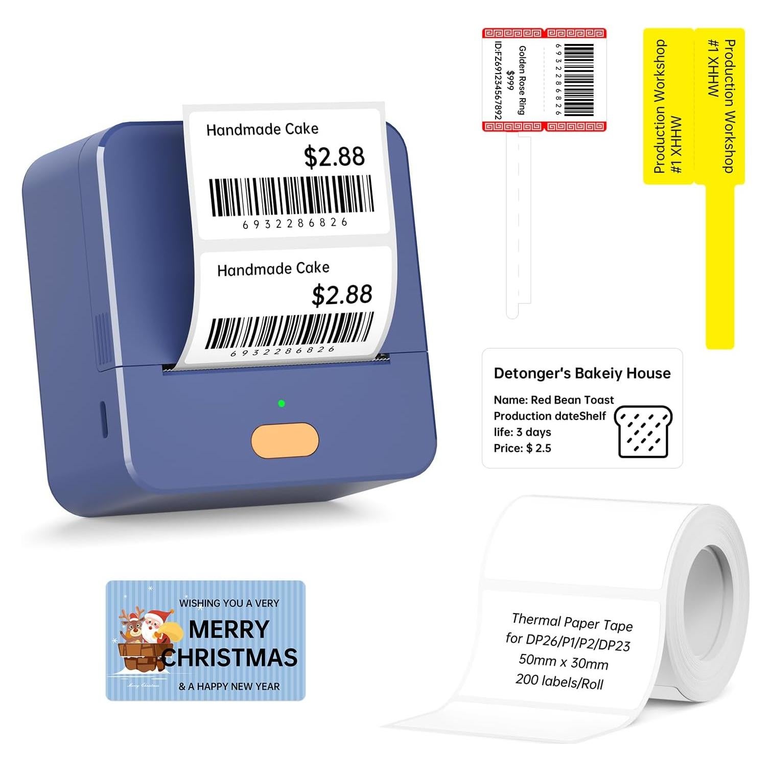 Impresora de Etiquetas Térmica DETONGER P1 Bluetooth 58mm