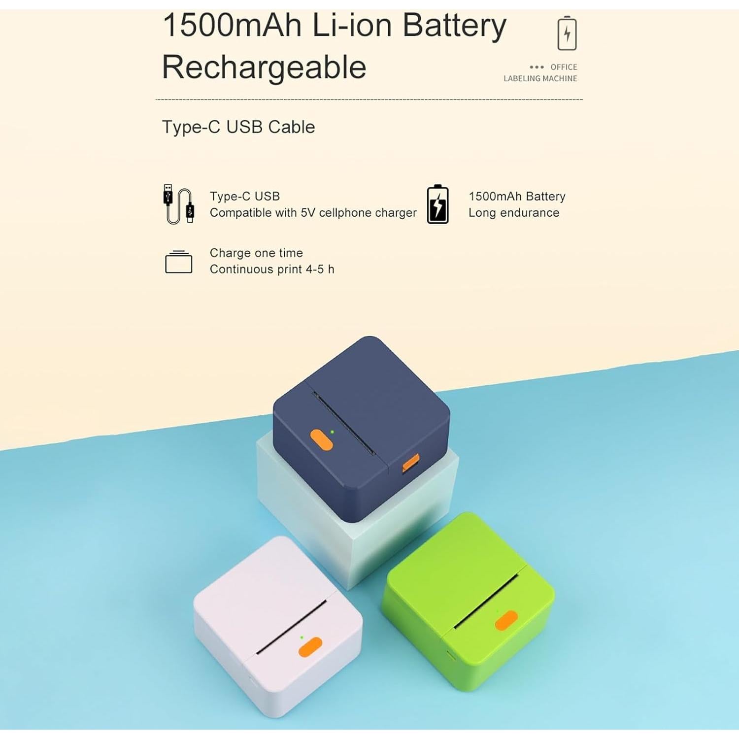 Impresora de Etiquetas Térmica DETONGER P1 Bluetooth 58mm