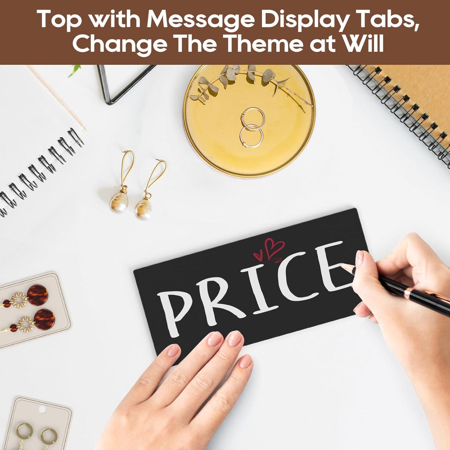 Soporte de Exhibición de Joyería Rotativo ORLESS Negro 40 Ganchos