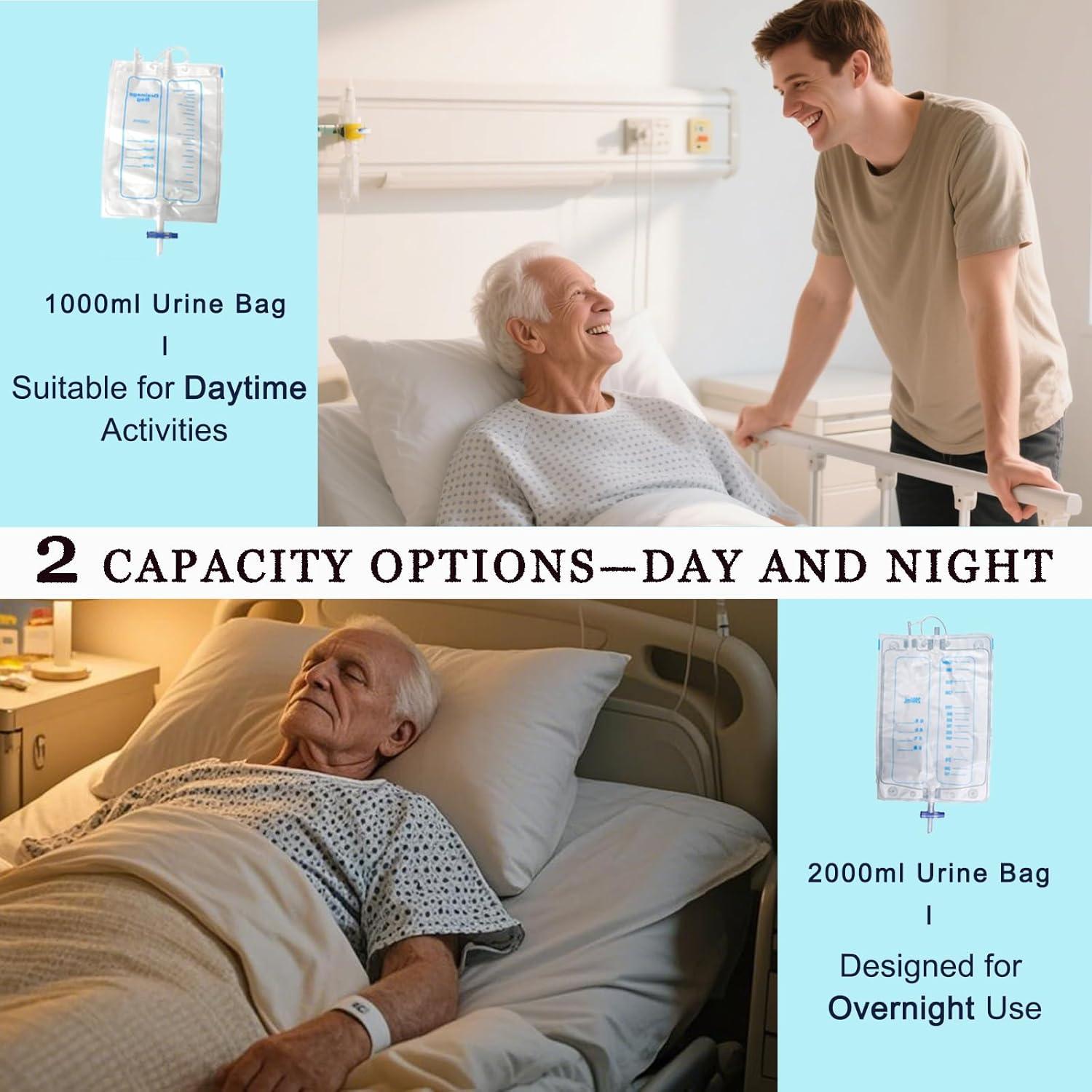 Bolsas Colectoras de Orina Portátiles Sinlxcoy S/M Azul