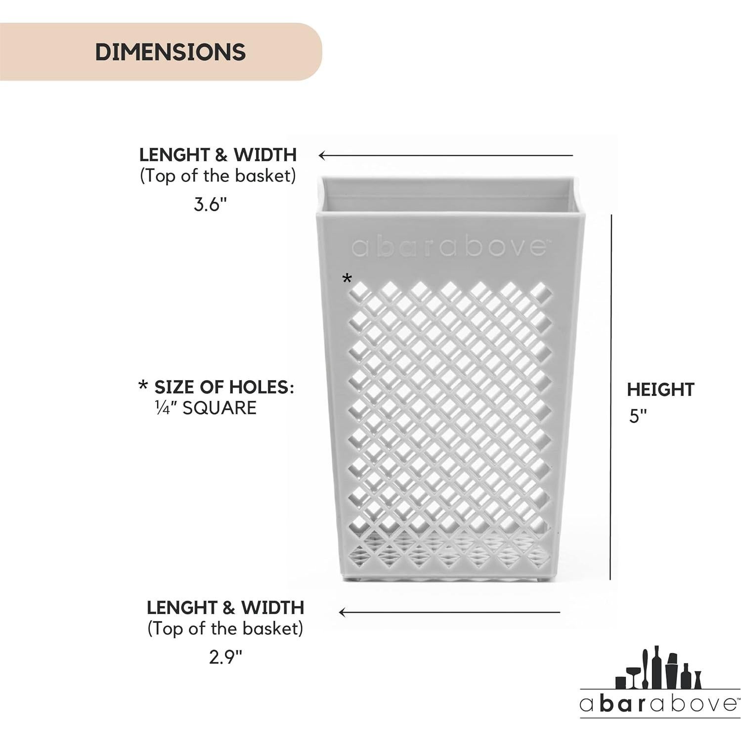 Cesta para Lavavajillas A Bar Above - 3 Piezas para Utensilios