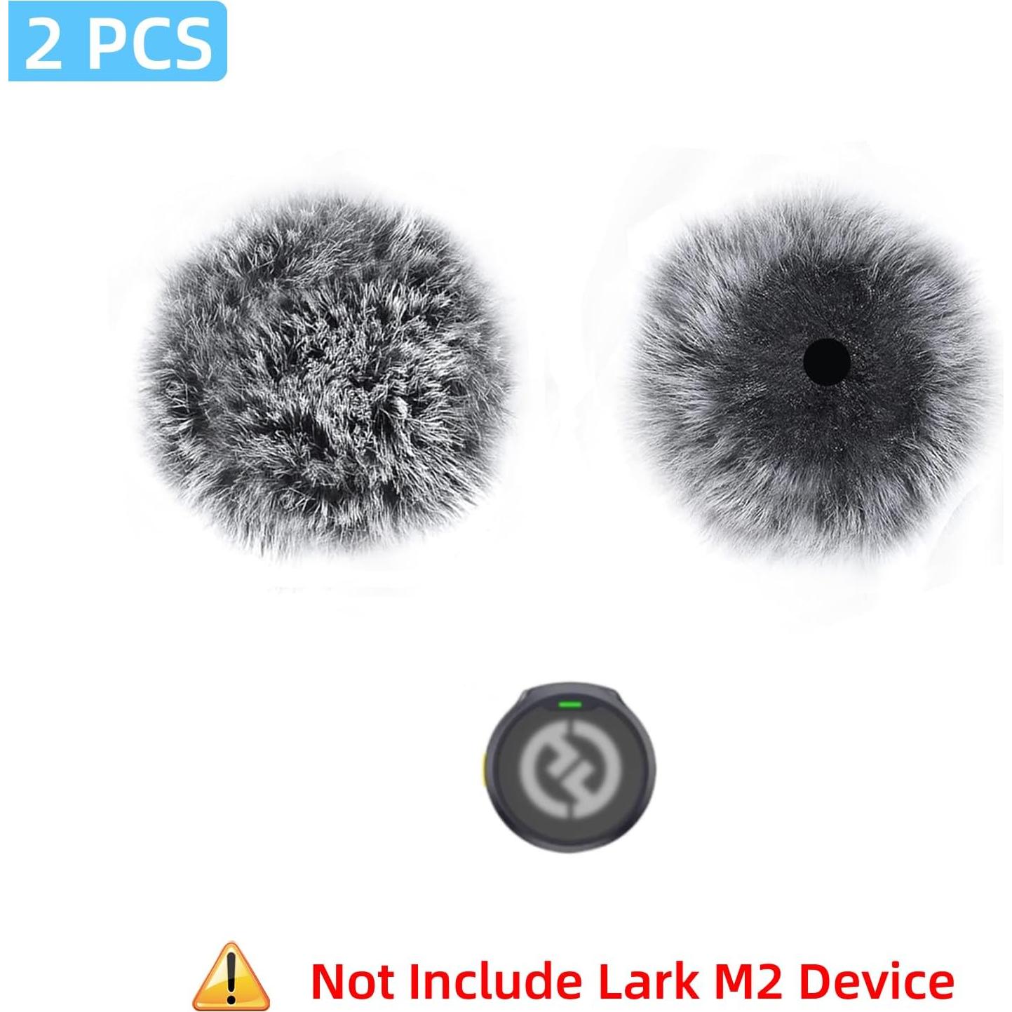 2 Pantallas de Viento para Micrófono Hollyland Lark M2 - Gris