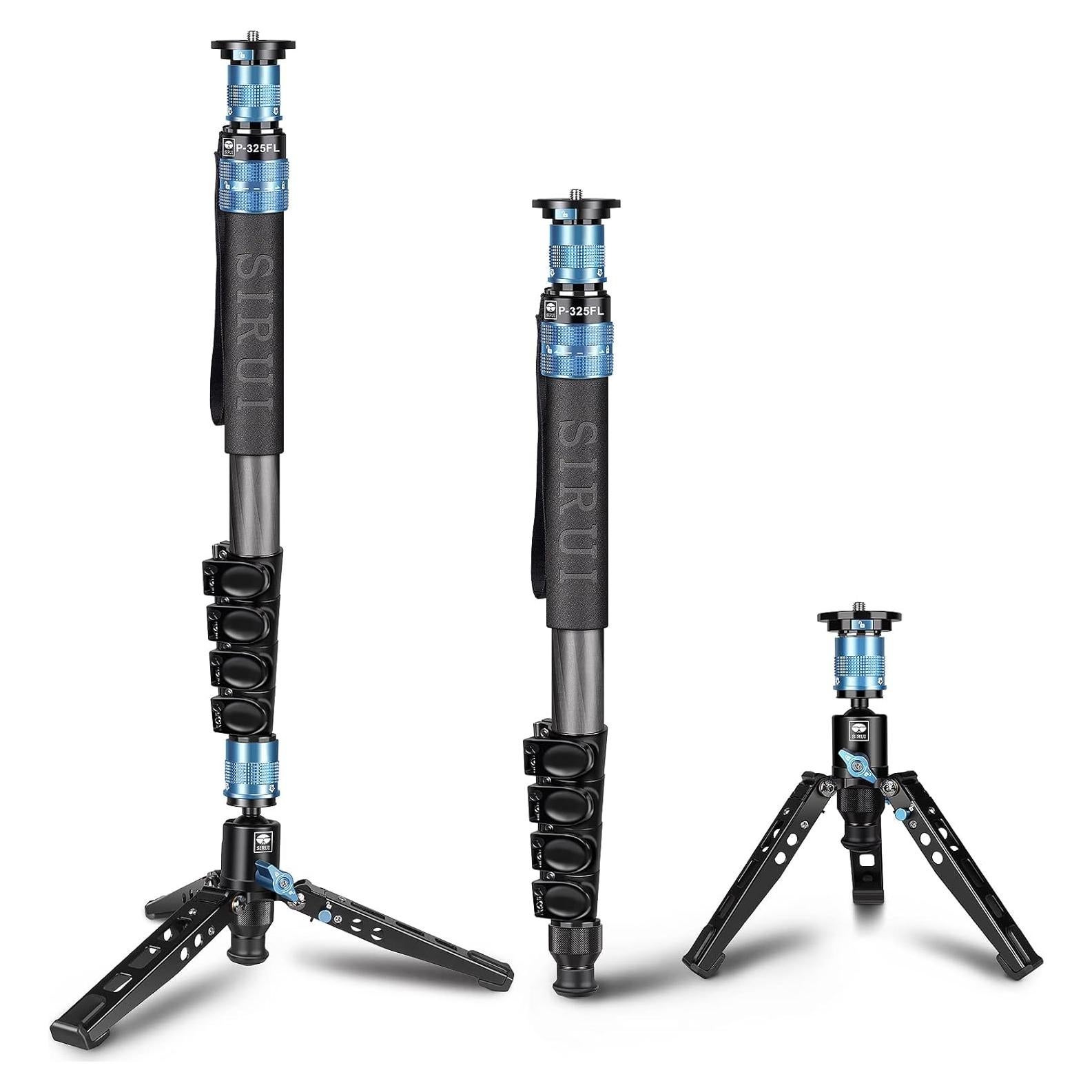 Monopie SIRUI P-325FL Fibra de Carbono 67" 10kg 360°