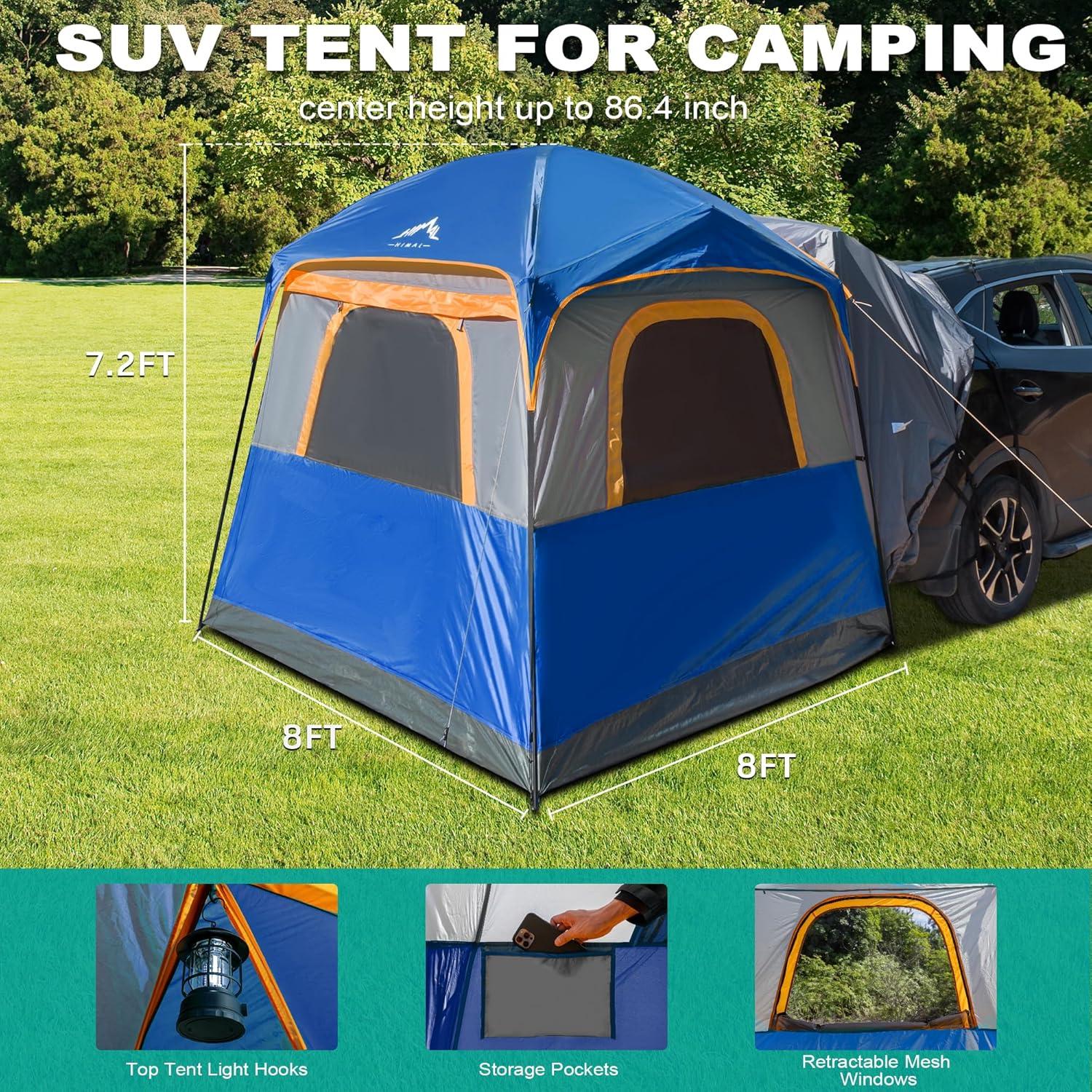 Carpa SUV UNIHIMAL para Camping 8 Personas Impermeable 2.44m