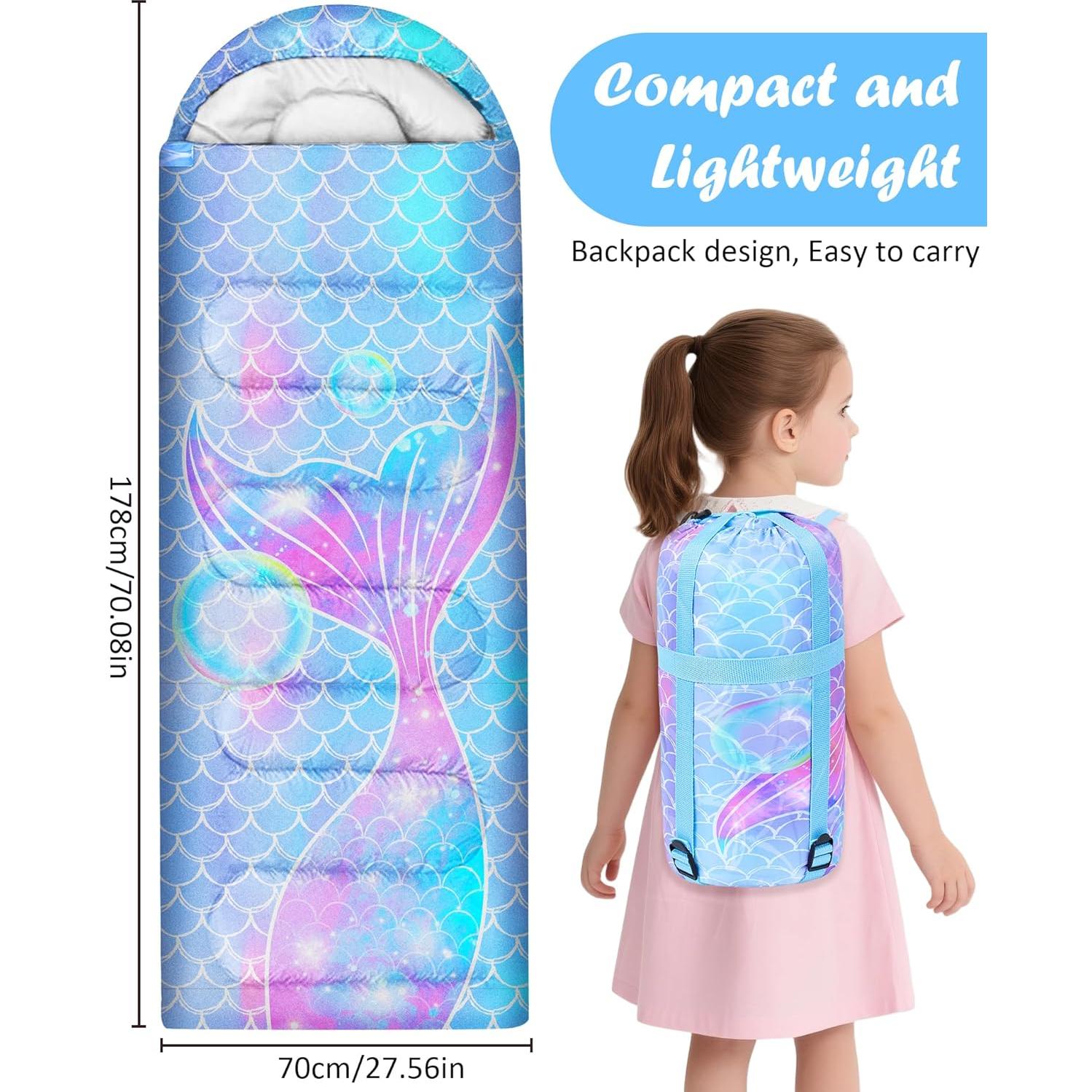 Saco de dormir PAMAID para niños 3 estaciones 10-26°C ligero