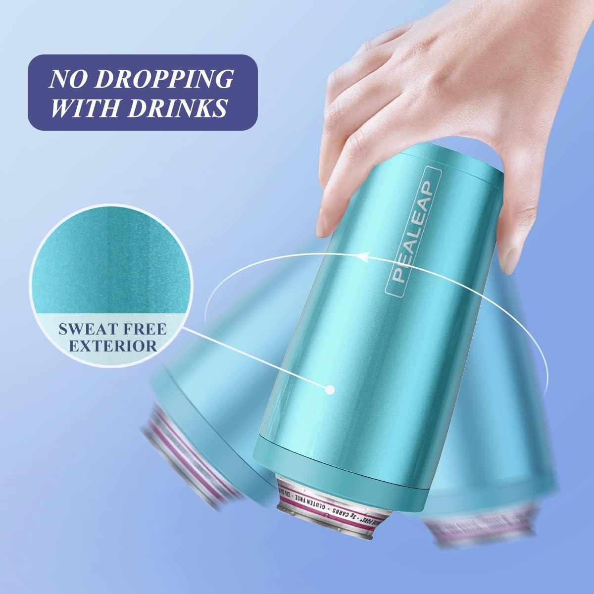 Enfriador de Latas Aislado PEALEAP 4 en 1 Acero Inoxidable Aqua