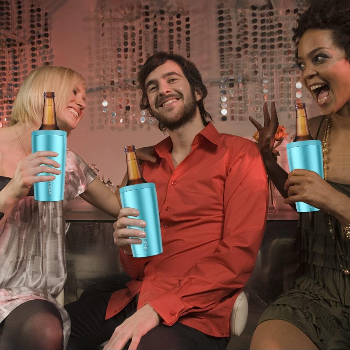 Enfriador de Latas Aislado PEALEAP 4 en 1 Acero Inoxidable Aqua