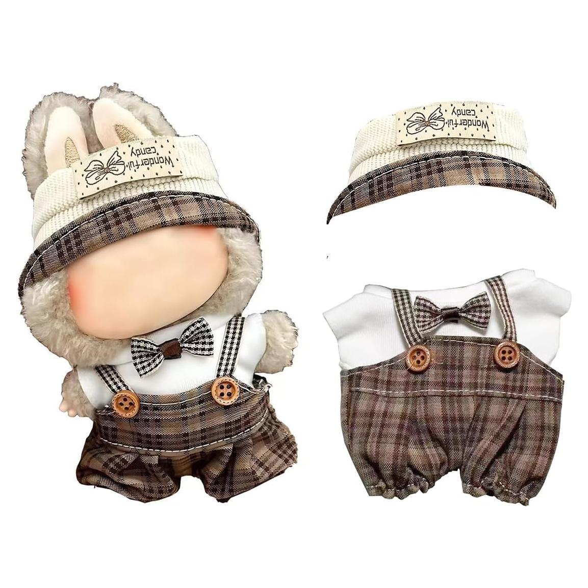 Conjunto de Ropa para Muñeca Herlax 17cm 3 Piezas Marrón