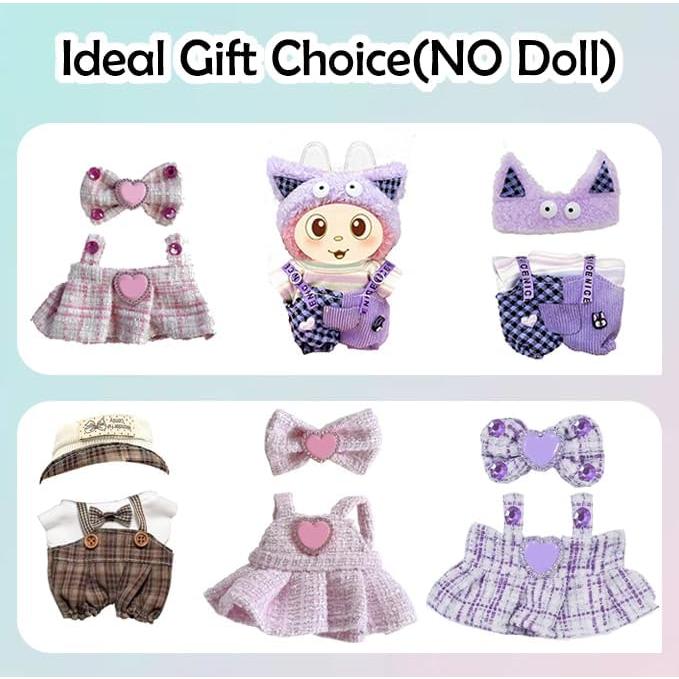 Conjunto de Ropa para Muñeca Herlax 17cm 3 Piezas Marrón