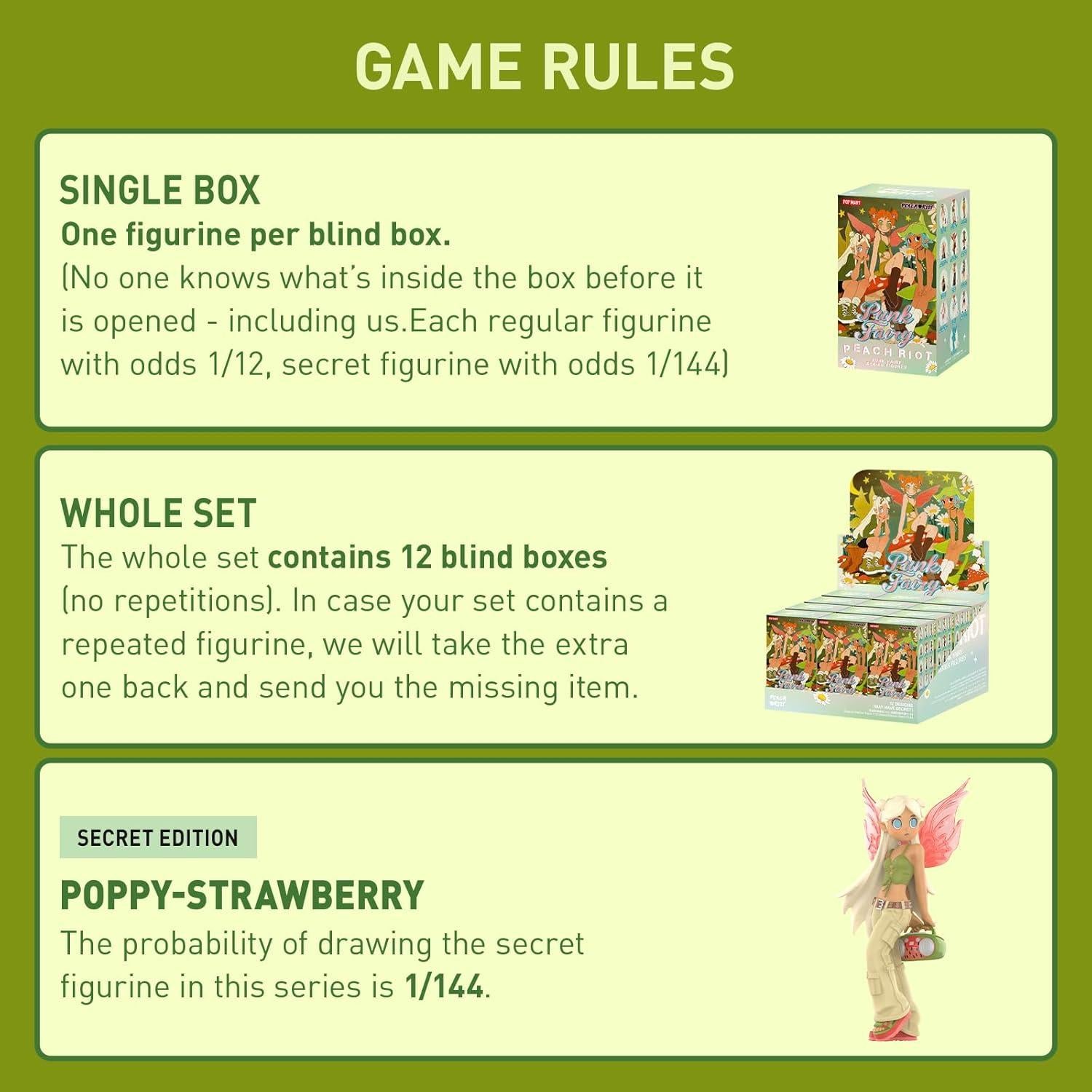 Figuras POP MART Peach Riot Punk Fairy - Caja Ciega Individual