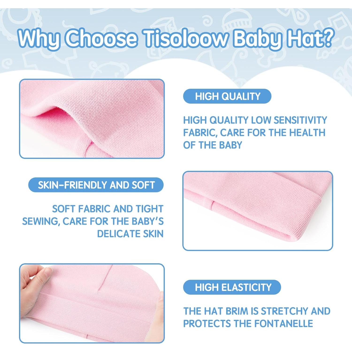 Conjunto de Gorro y Manoplas para Bebés Unisex - Negro