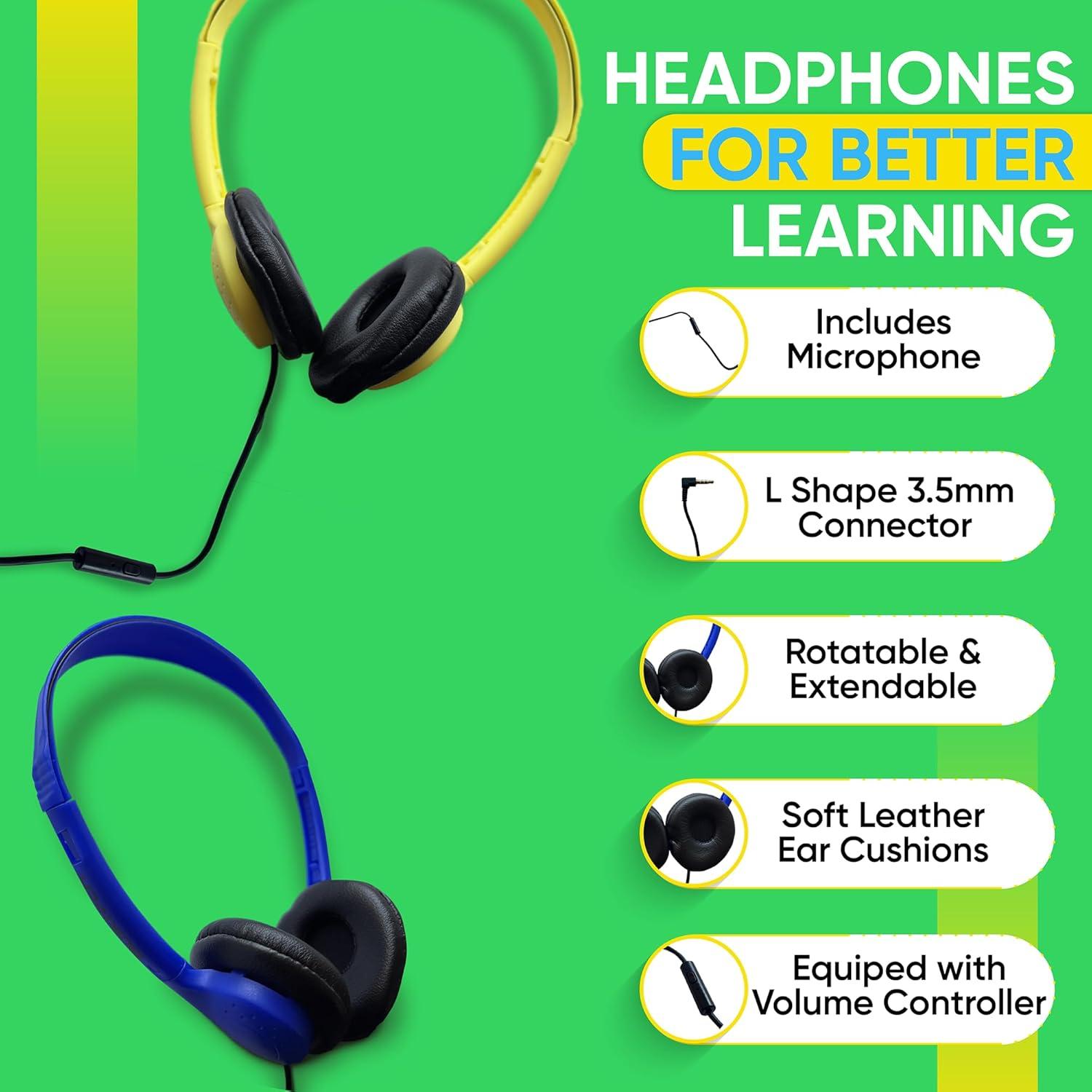 Auriculares de Cuero Bulktech con Micrófono - Paquete de 10