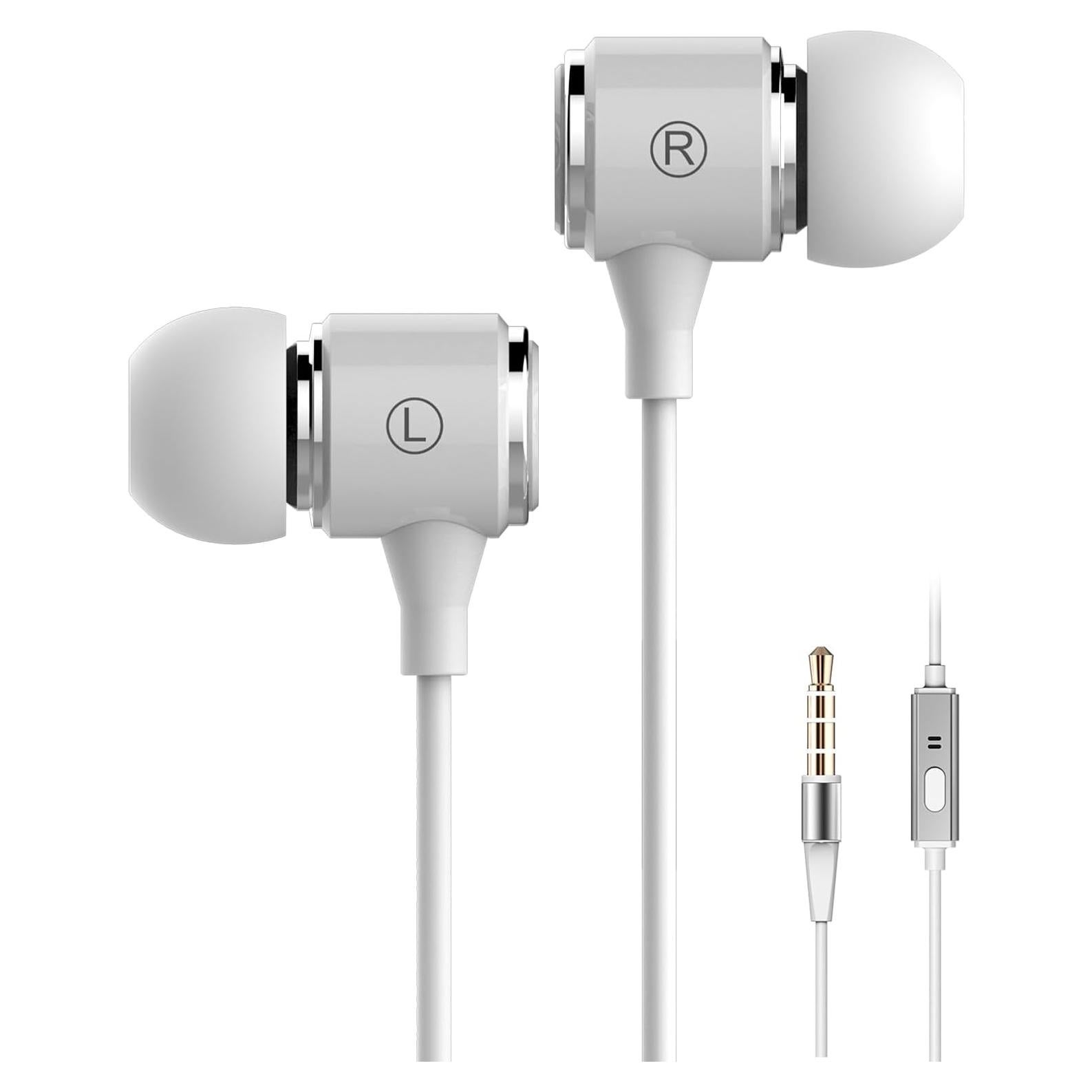 Auriculares In-Ear W9 WMSZMSM 5FT Blancos con Aislamiento