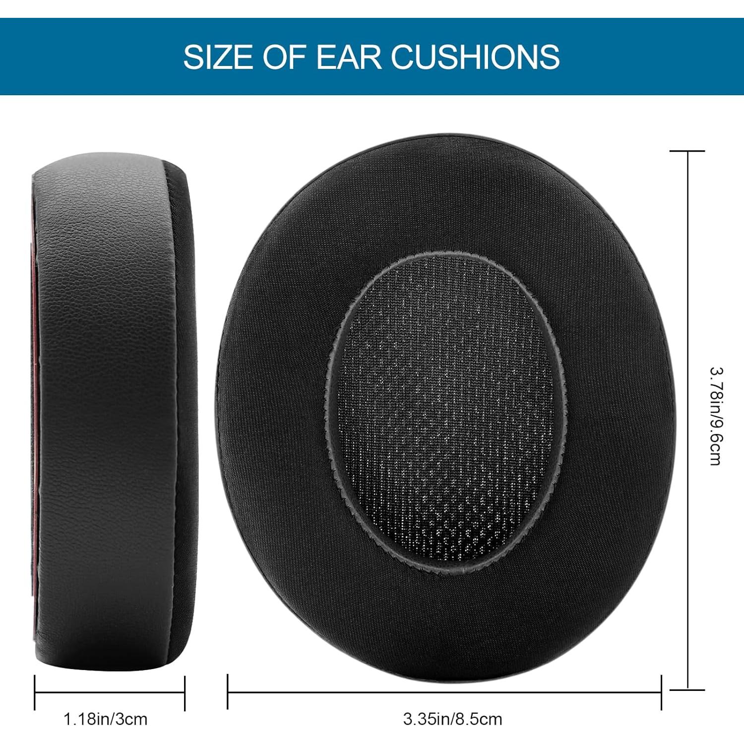 Almohadillas de Repuesto GEVO para Auriculares Beats Studio 2/3 - Gel Refrigerante Negro