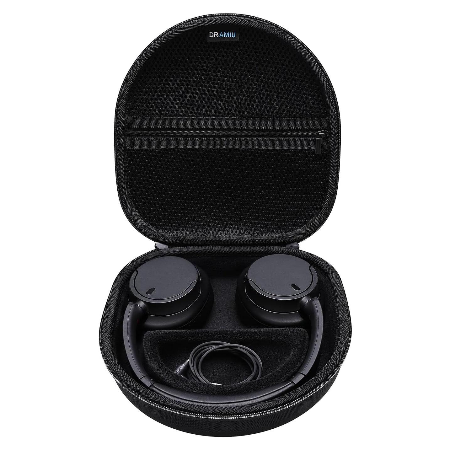 Funda Dura para Auriculares Bluetooth DR·AMIU Negro 23.1x22.1cm