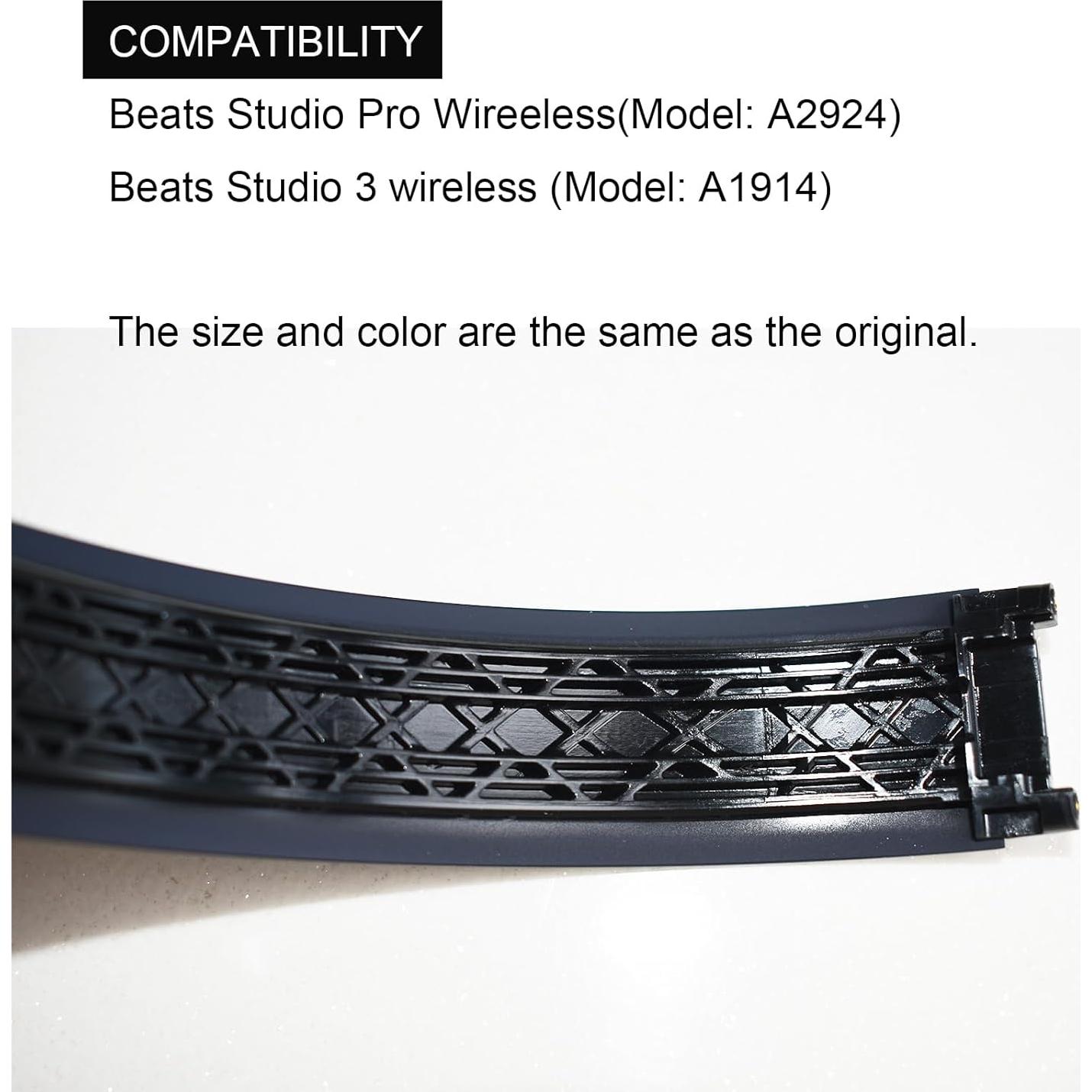 Diadema de Repuesto YzccSX para Auriculares Beats Studio Pro Negro