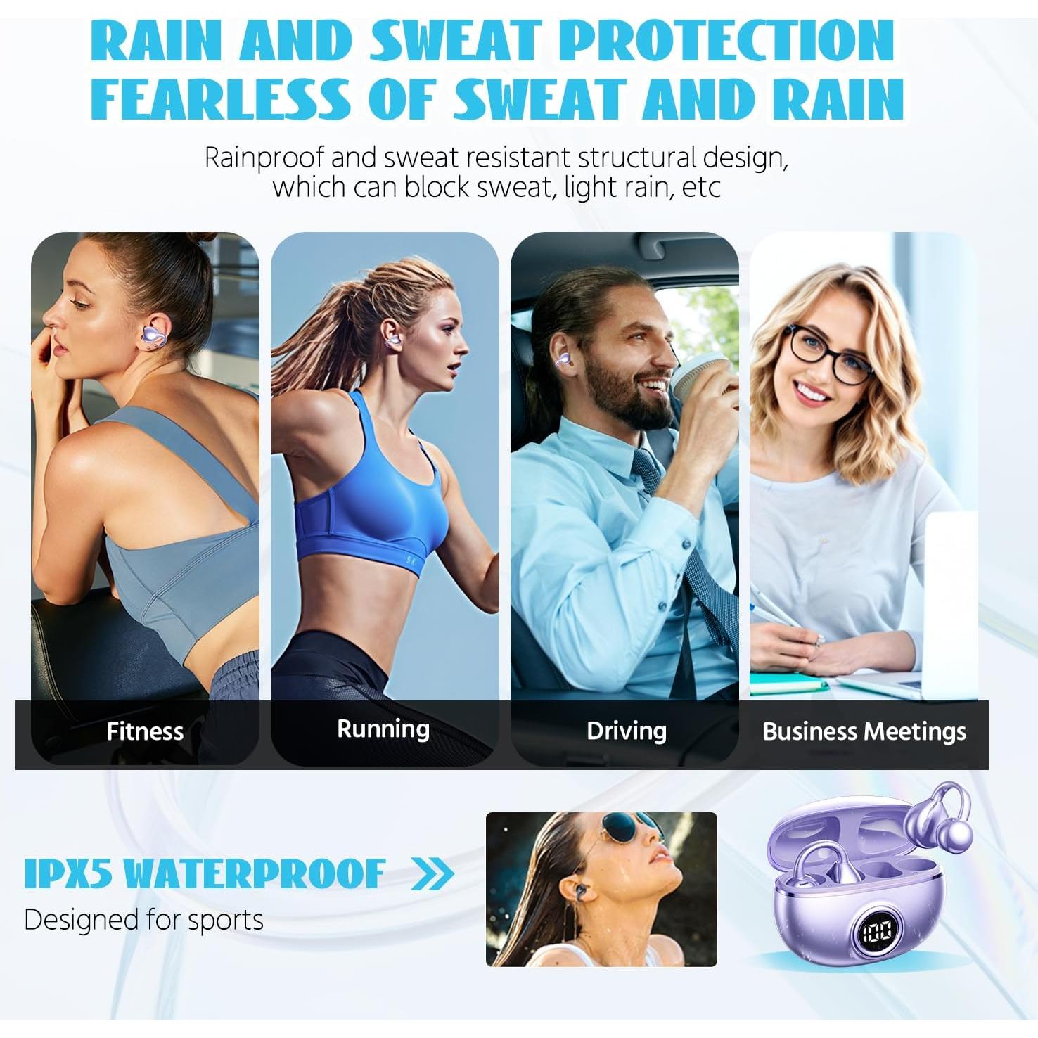 Auriculares Inalámbricos Bluetooth 5.4 M97 con Pantalla LED