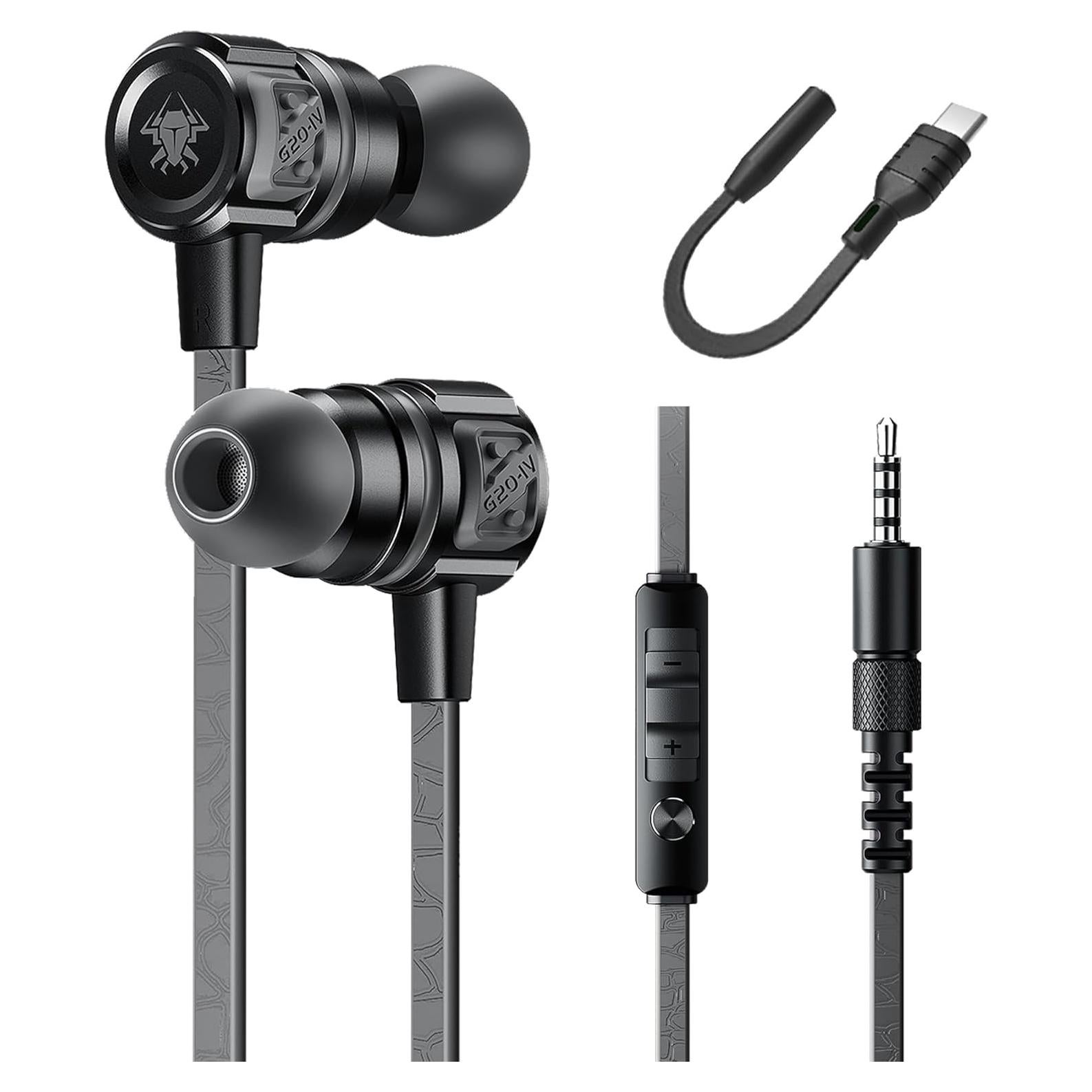 Auriculares Gaming G20 Aitalk In-Ear USB-C y 3.5mm con Micrófono